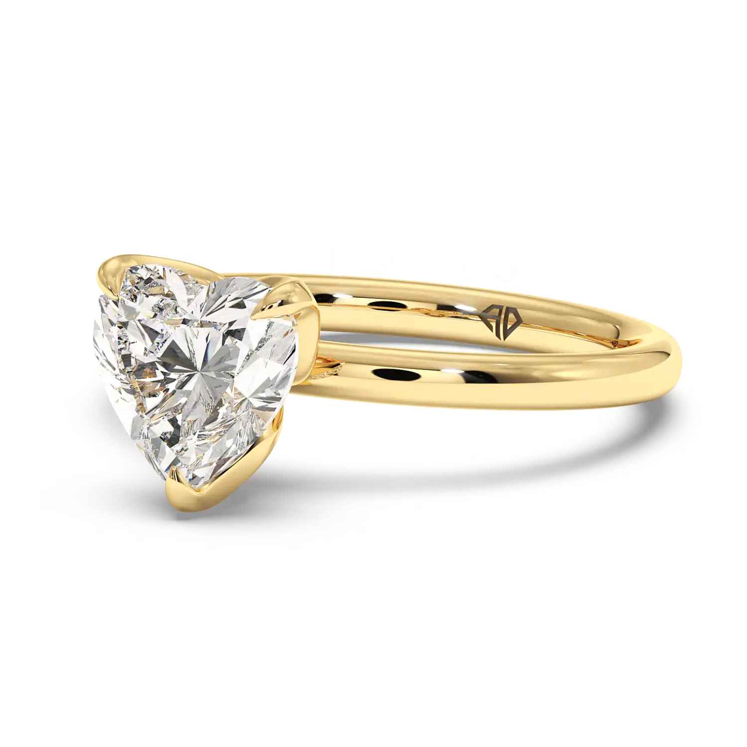 18K Yellow Gold Uma Solitaire Engagement Ring