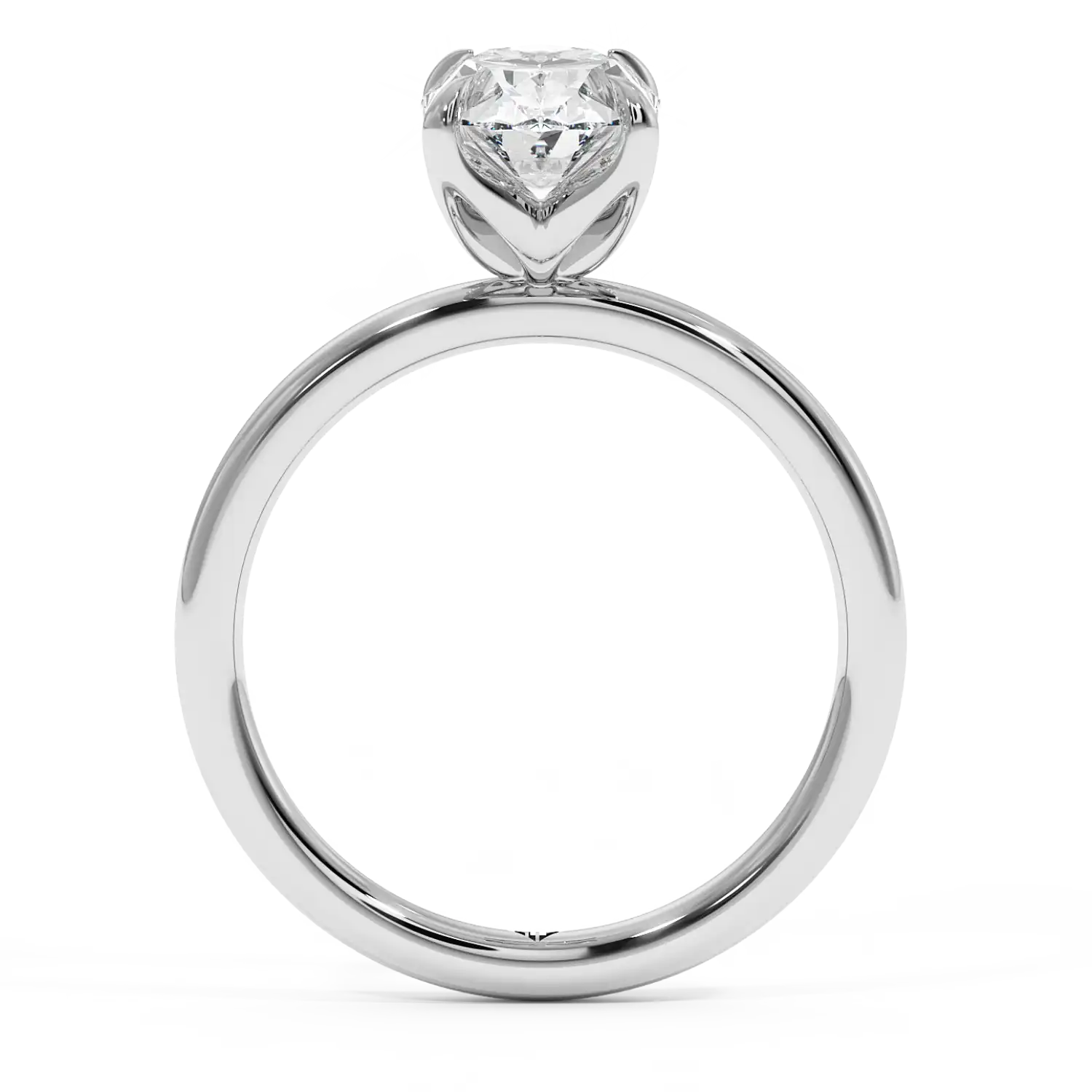 18K White Gold Uma Solitaire Engagement Ring