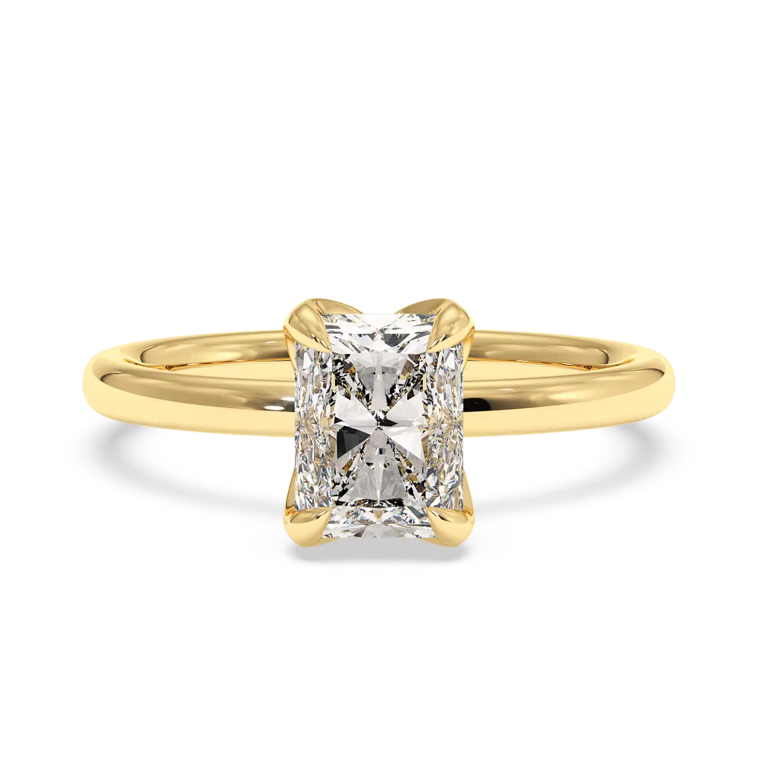 18K Yellow Gold Uma Solitaire Engagement Ring