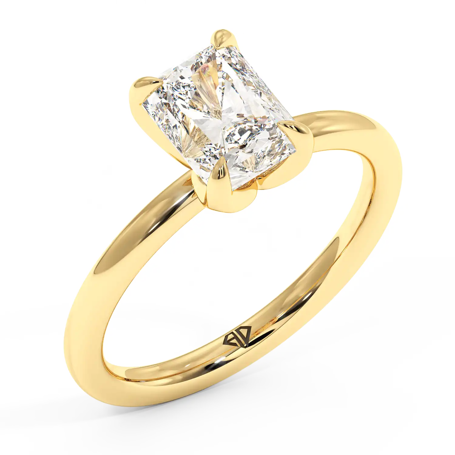 18K Yellow Gold Uma Solitaire Engagement Ring