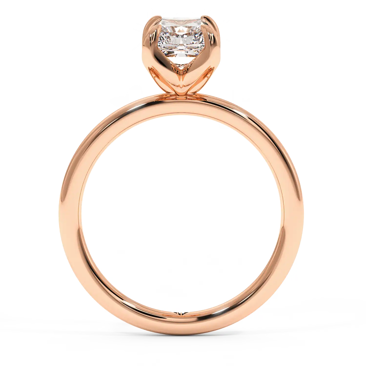 18K Rose Gold Uma Solitaire Engagement Ring