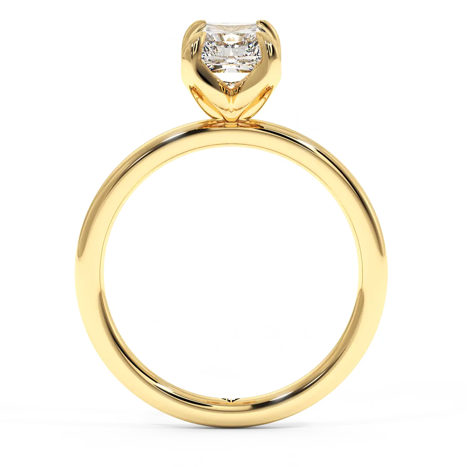 18K Yellow Gold Uma Solitaire Engagement Ring