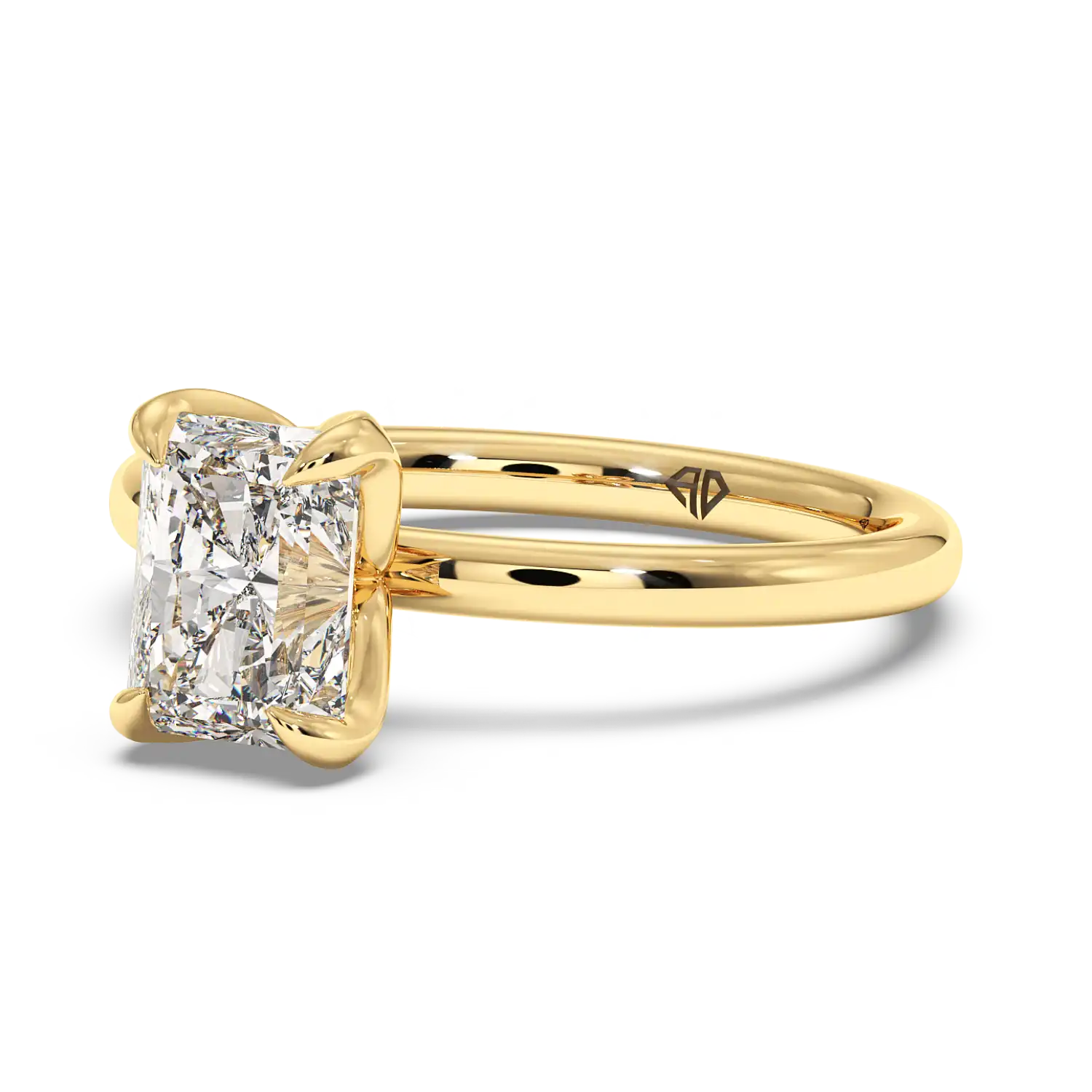 18K Yellow Gold Uma Solitaire Engagement Ring