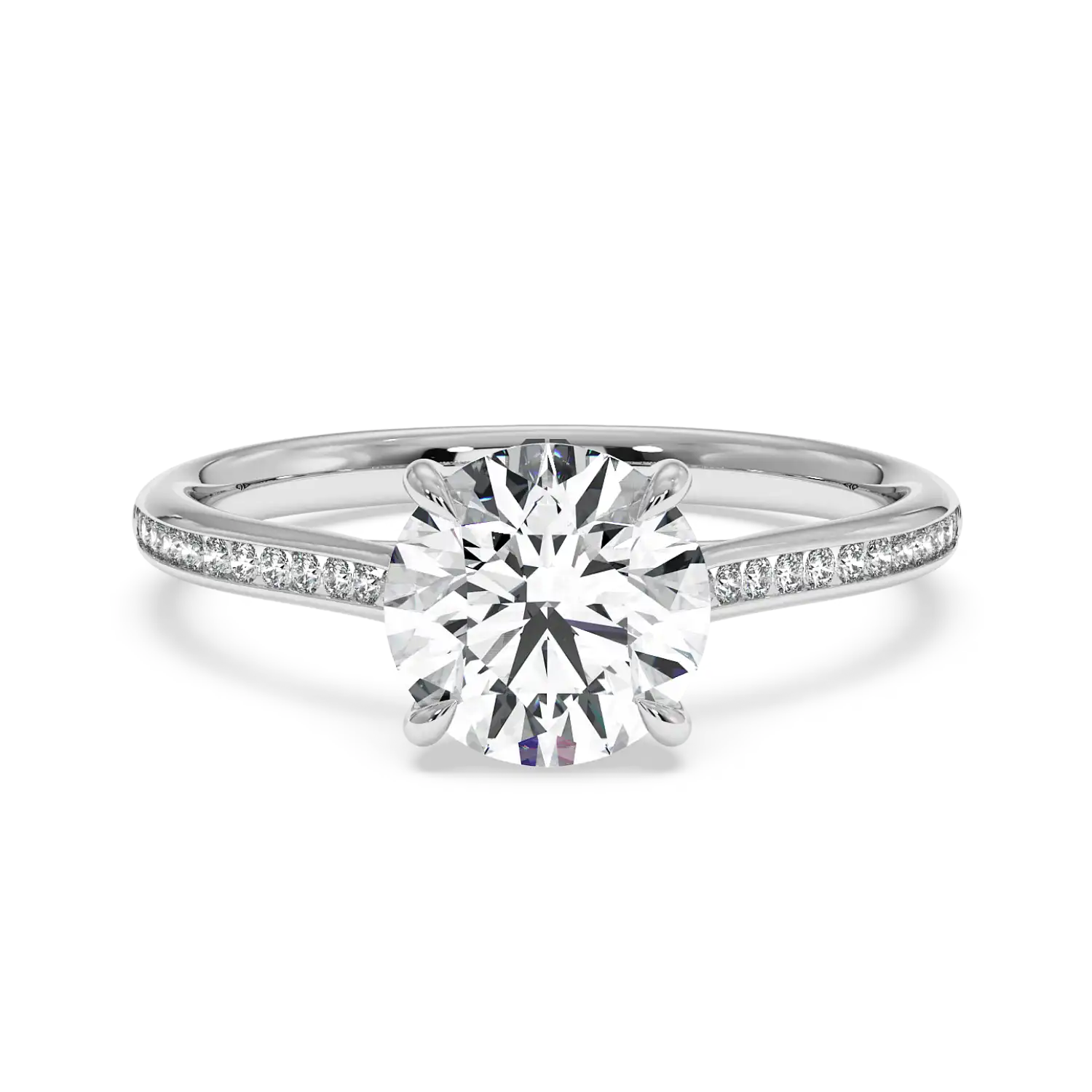 Platinum Poppy Channel Engagement Ring