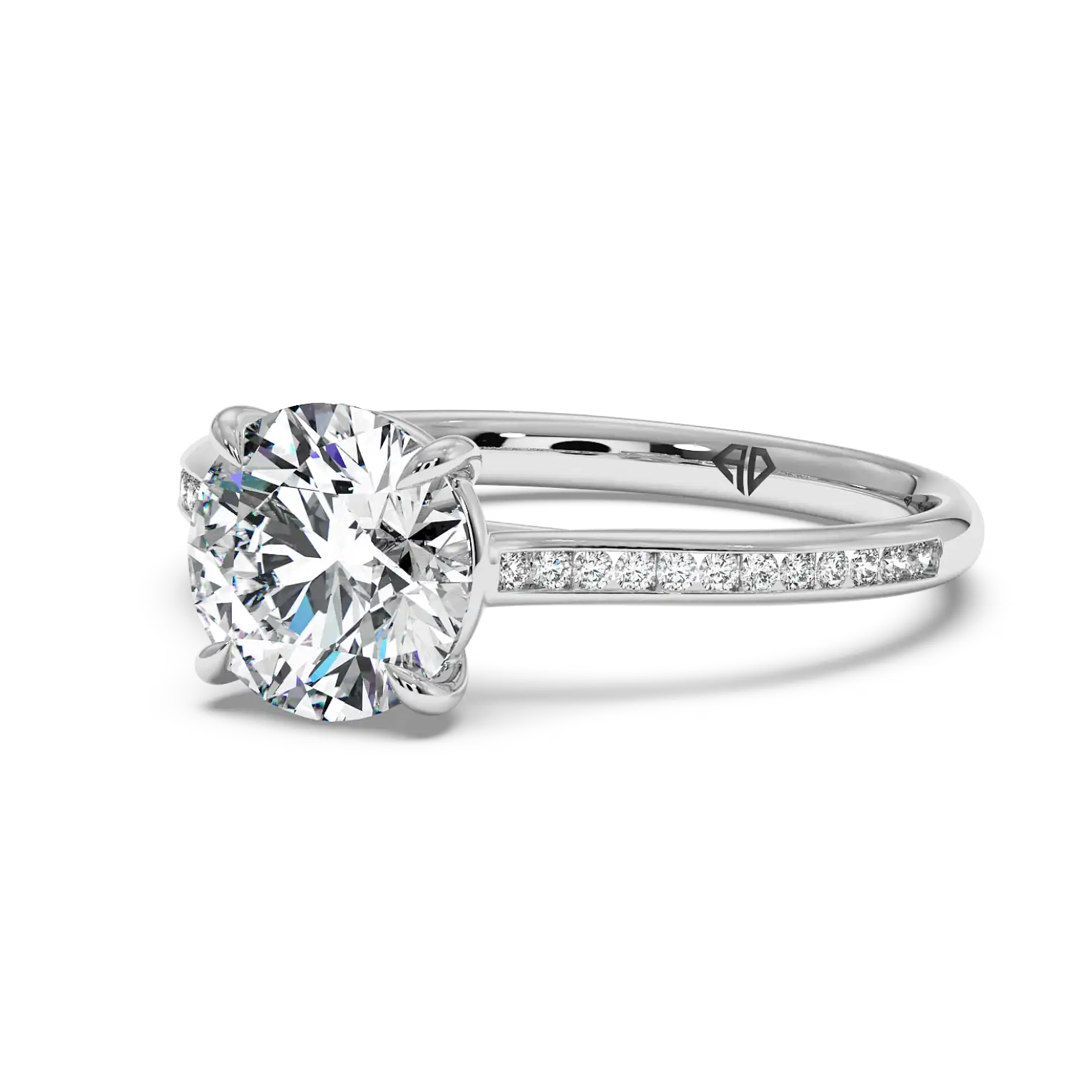 Platinum Poppy Channel Engagement Ring