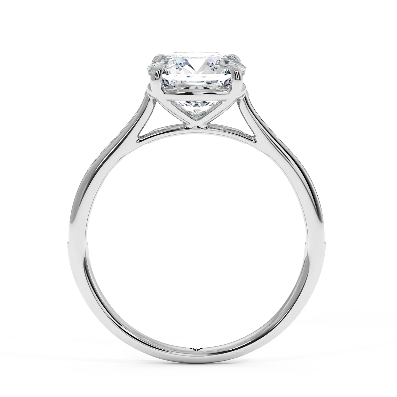 18K White Gold Poppy Channel Engagement Ring