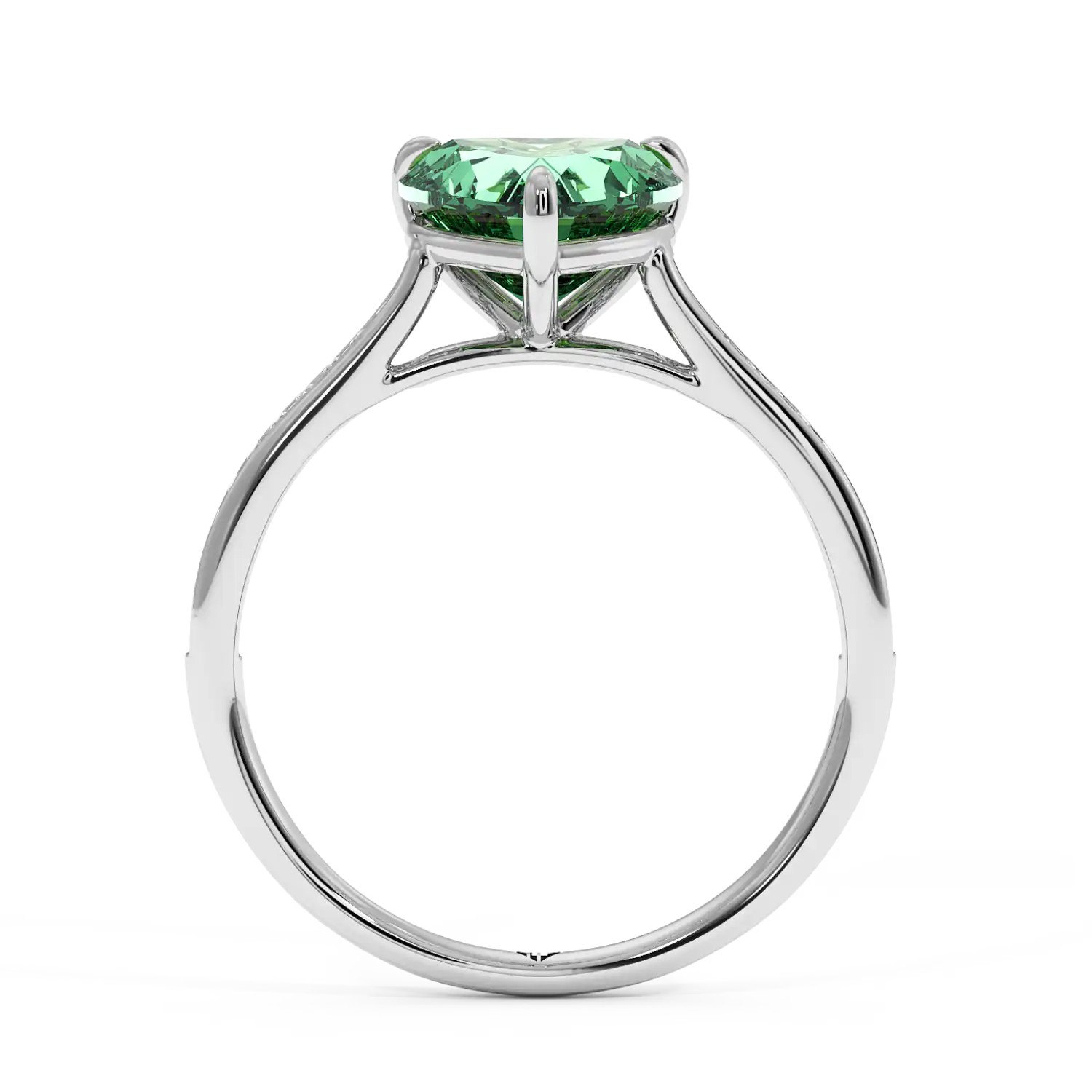 Platinum Poppy Channel Engagement Ring