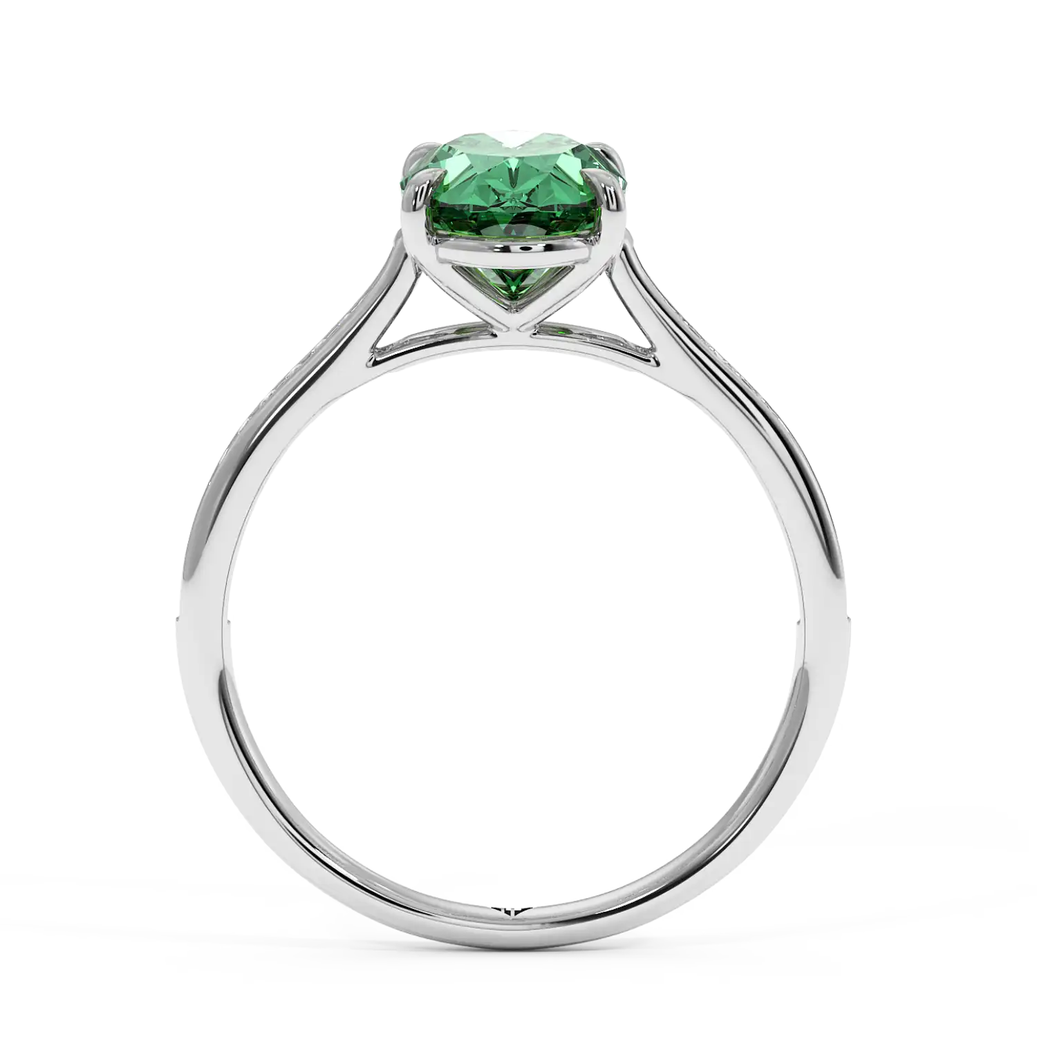 Platinum Poppy Channel Engagement Ring