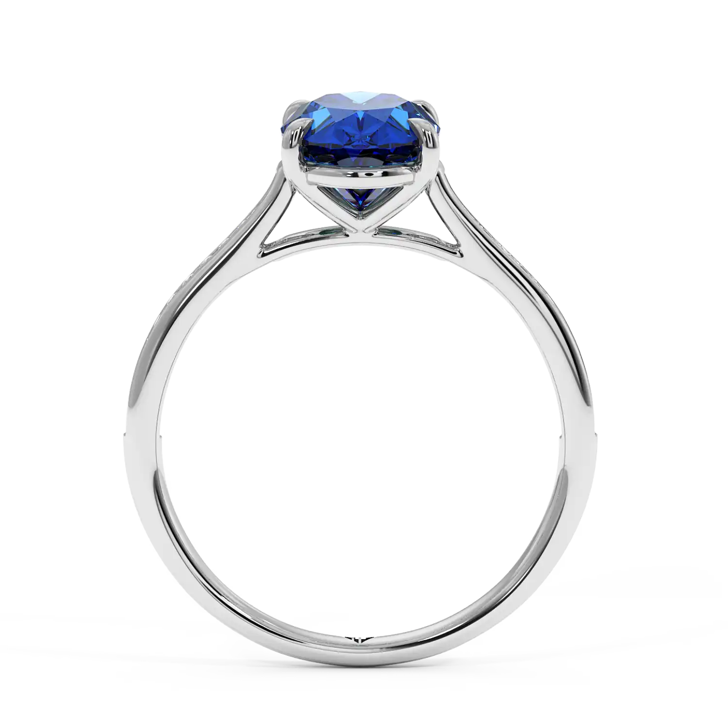 Platinum Poppy Channel Engagement Ring