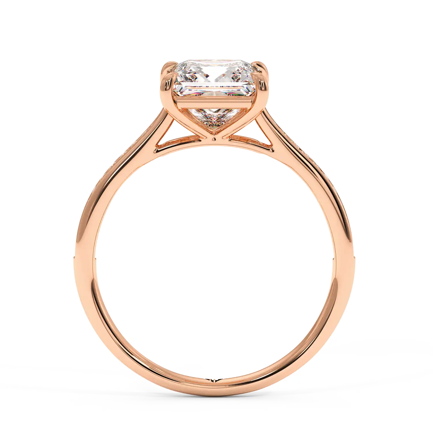 18K Rose Gold Poppy Channel Engagement Ring