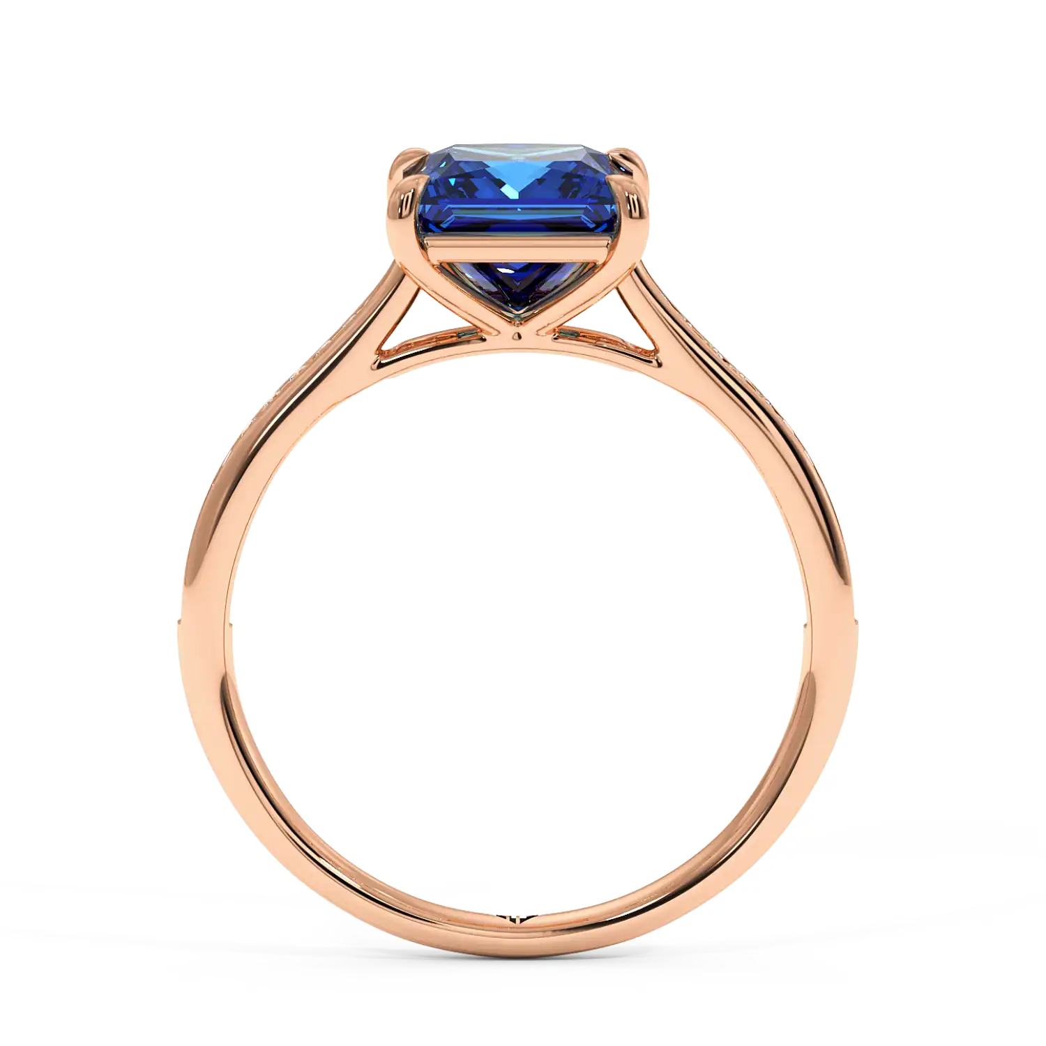 18K Rose Gold Poppy Channel Engagement Ring