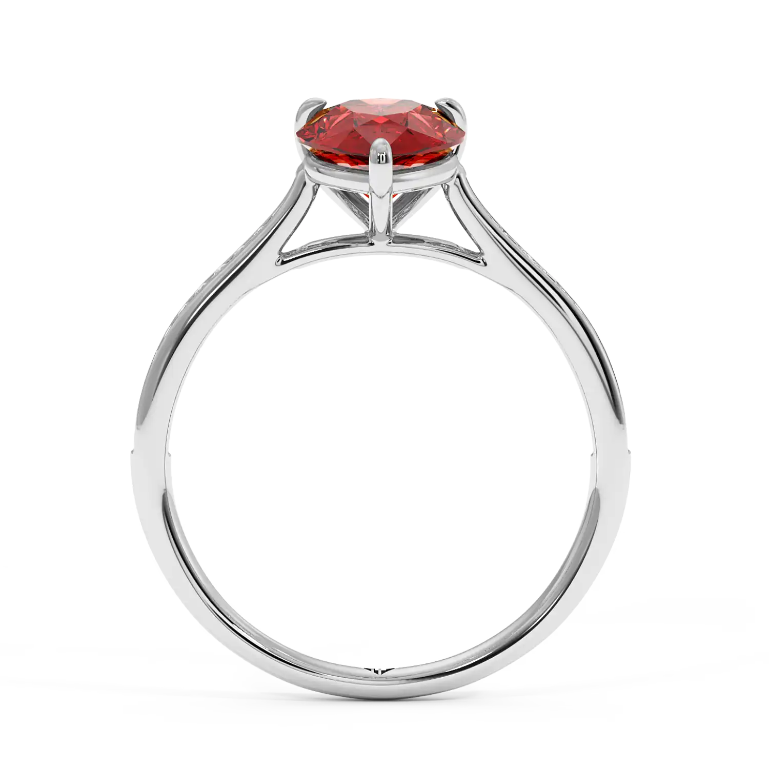 Platinum Poppy Channel Engagement Ring