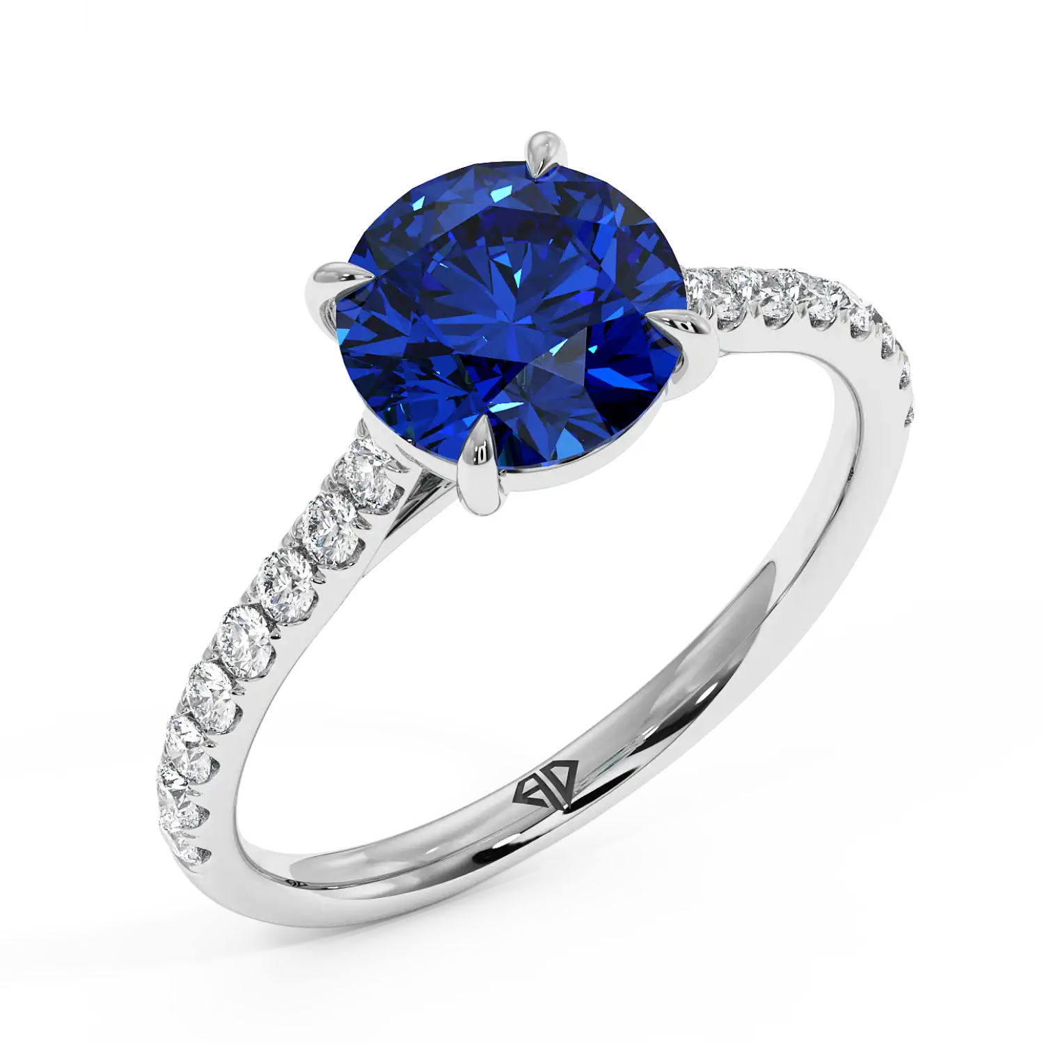 Platinum Poppy Micro Engagement Ring