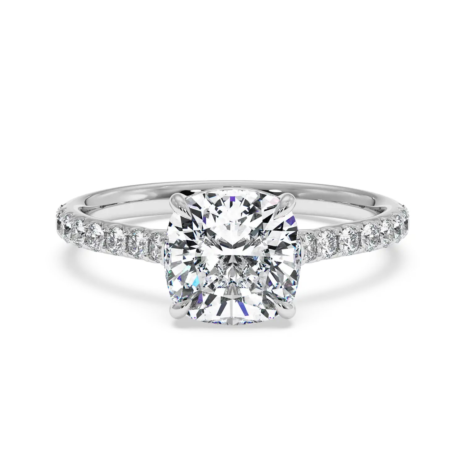 Platinum Poppy Micro Engagement Ring