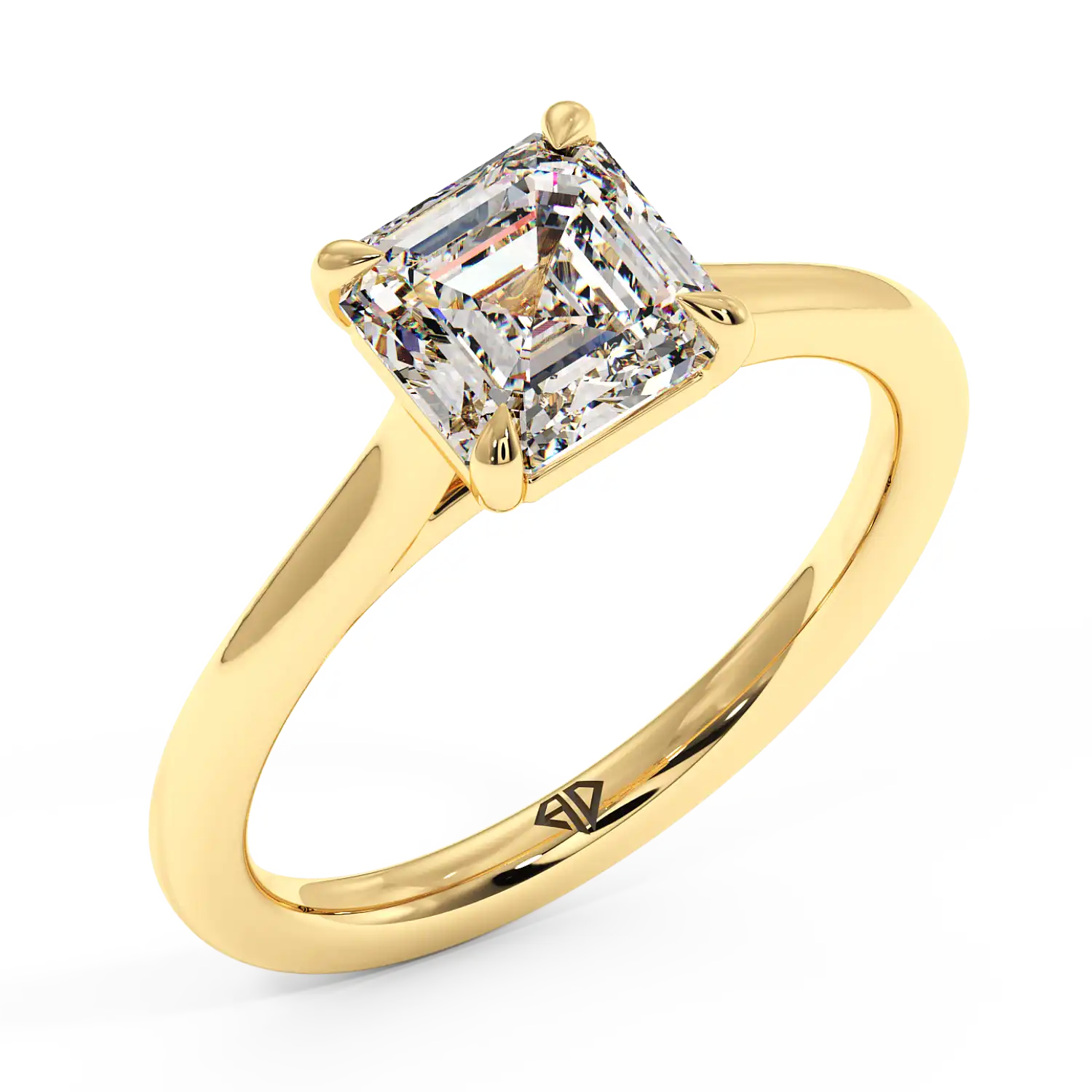 18K Yellow Gold Rowen Solitaire Engagement Ring