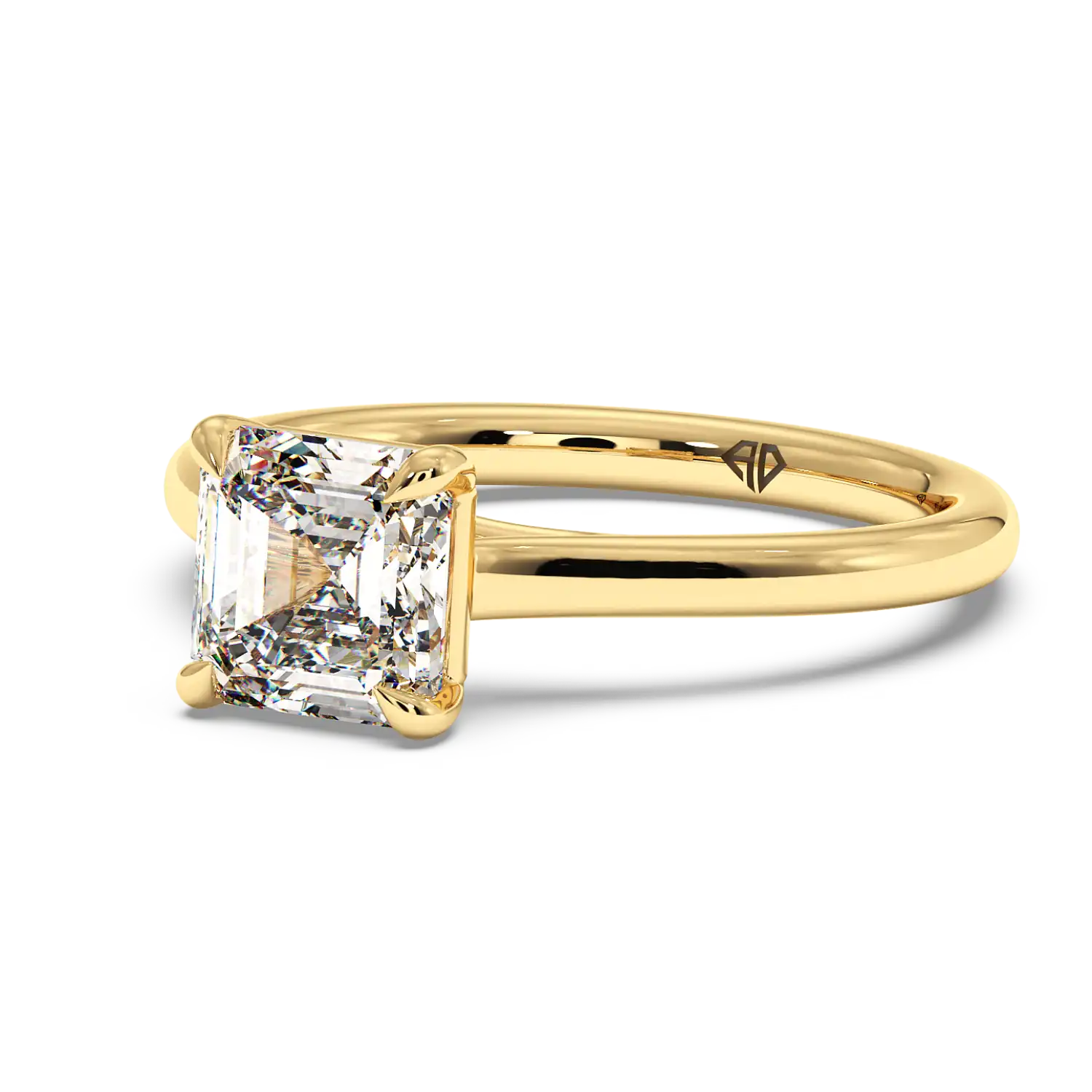 18K Yellow Gold Rowen Solitaire Engagement Ring