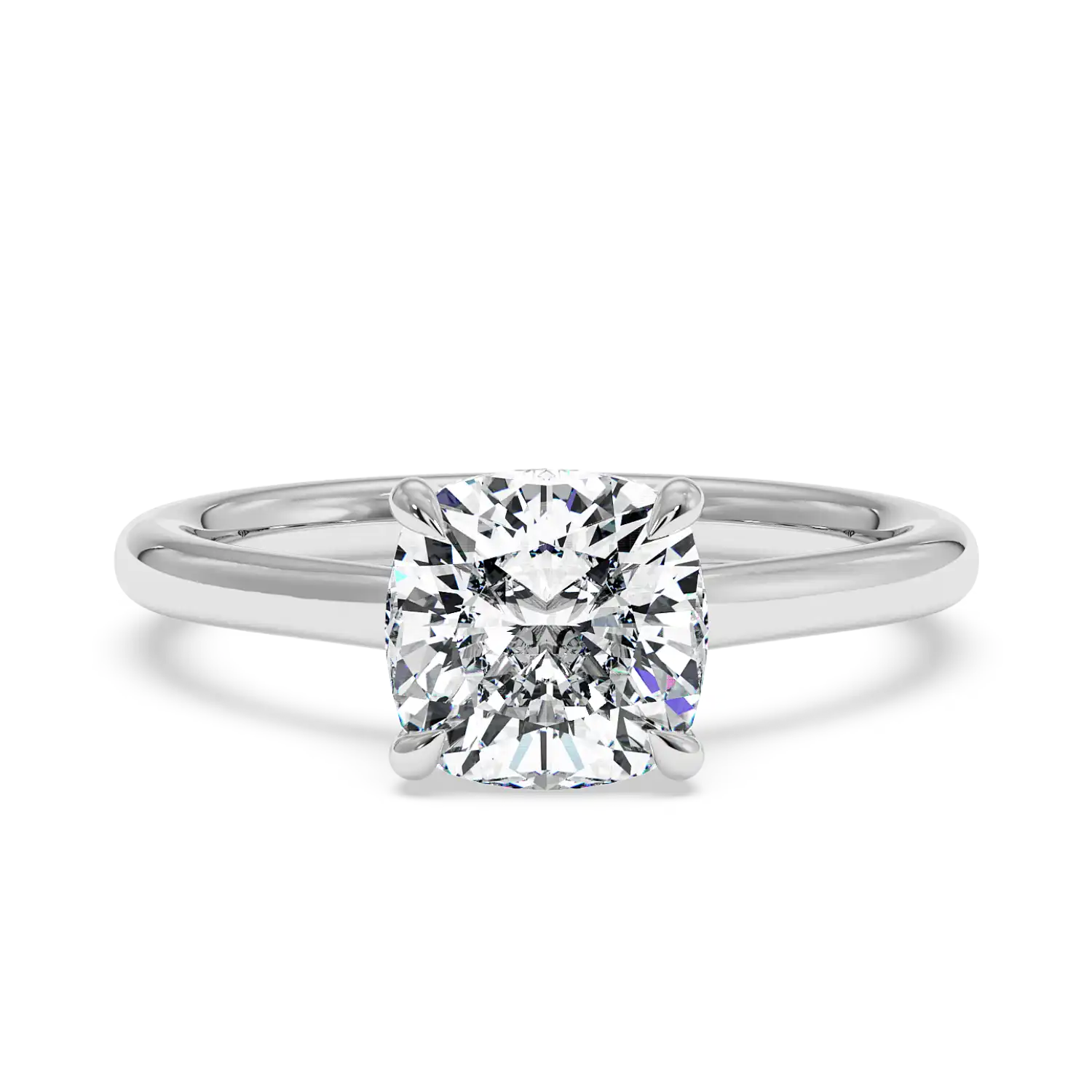 18K White Gold Rowen Solitaire Engagement Ring