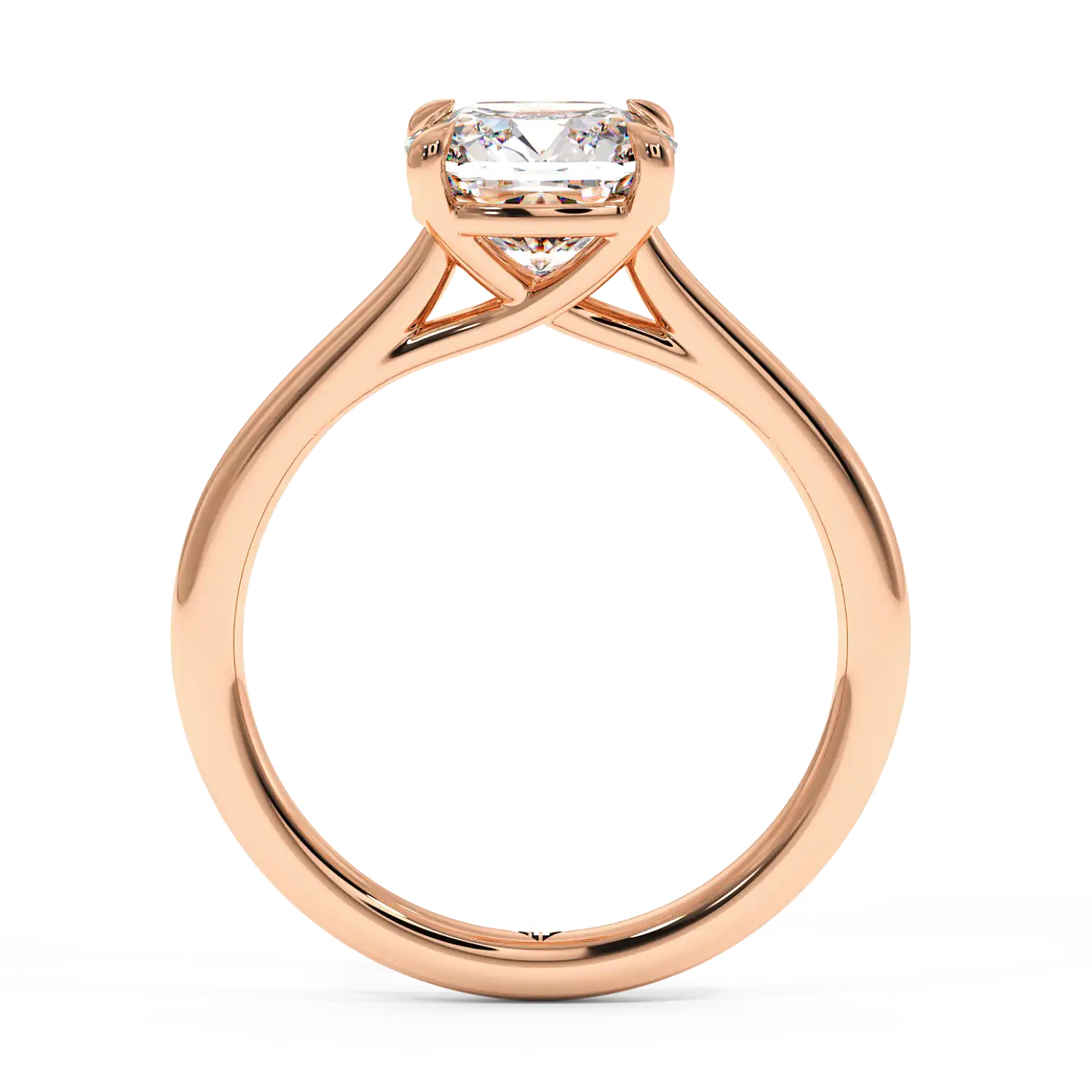 18K Rose Gold Rowen Solitaire Engagement Ring