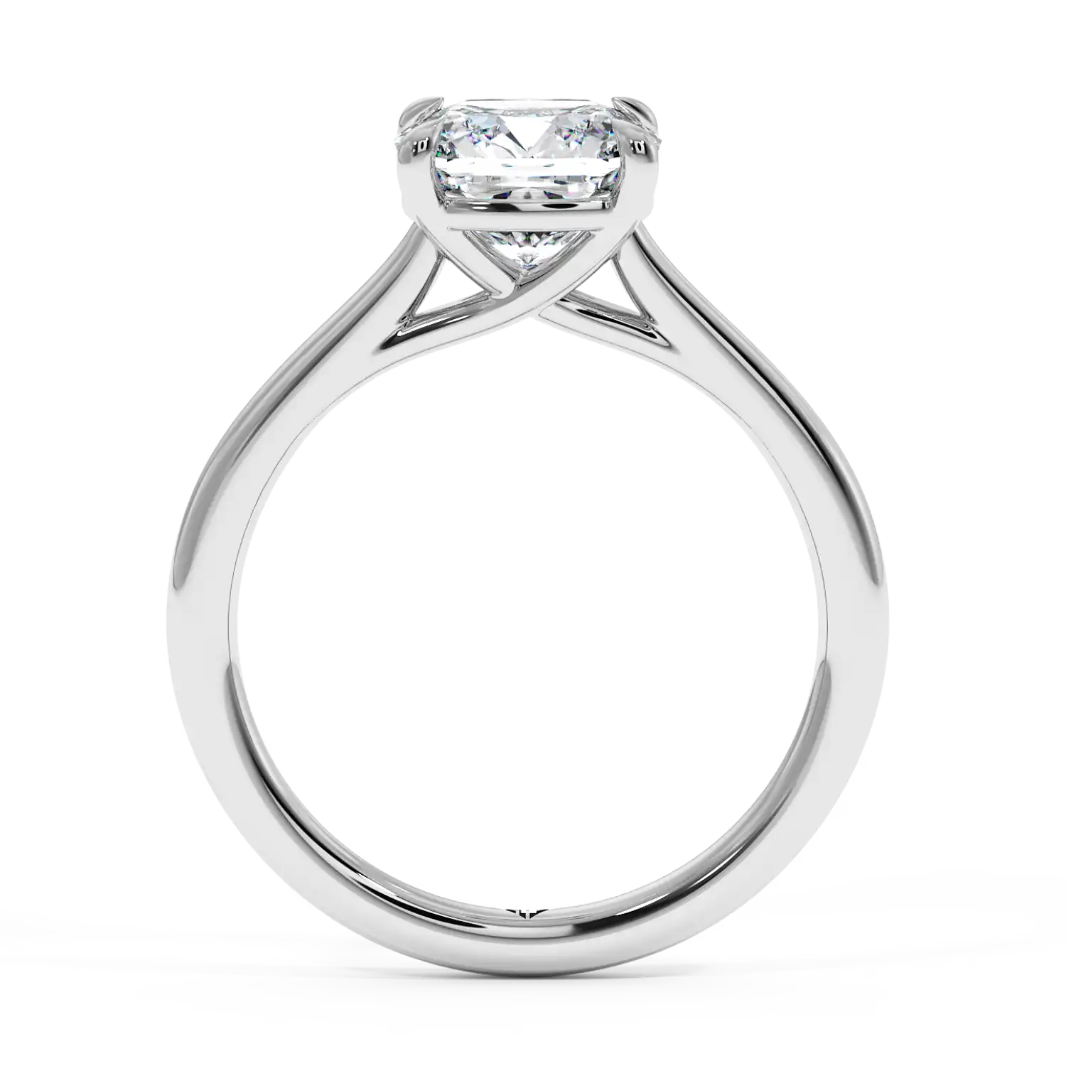 18K White Gold Rowen Solitaire Engagement Ring