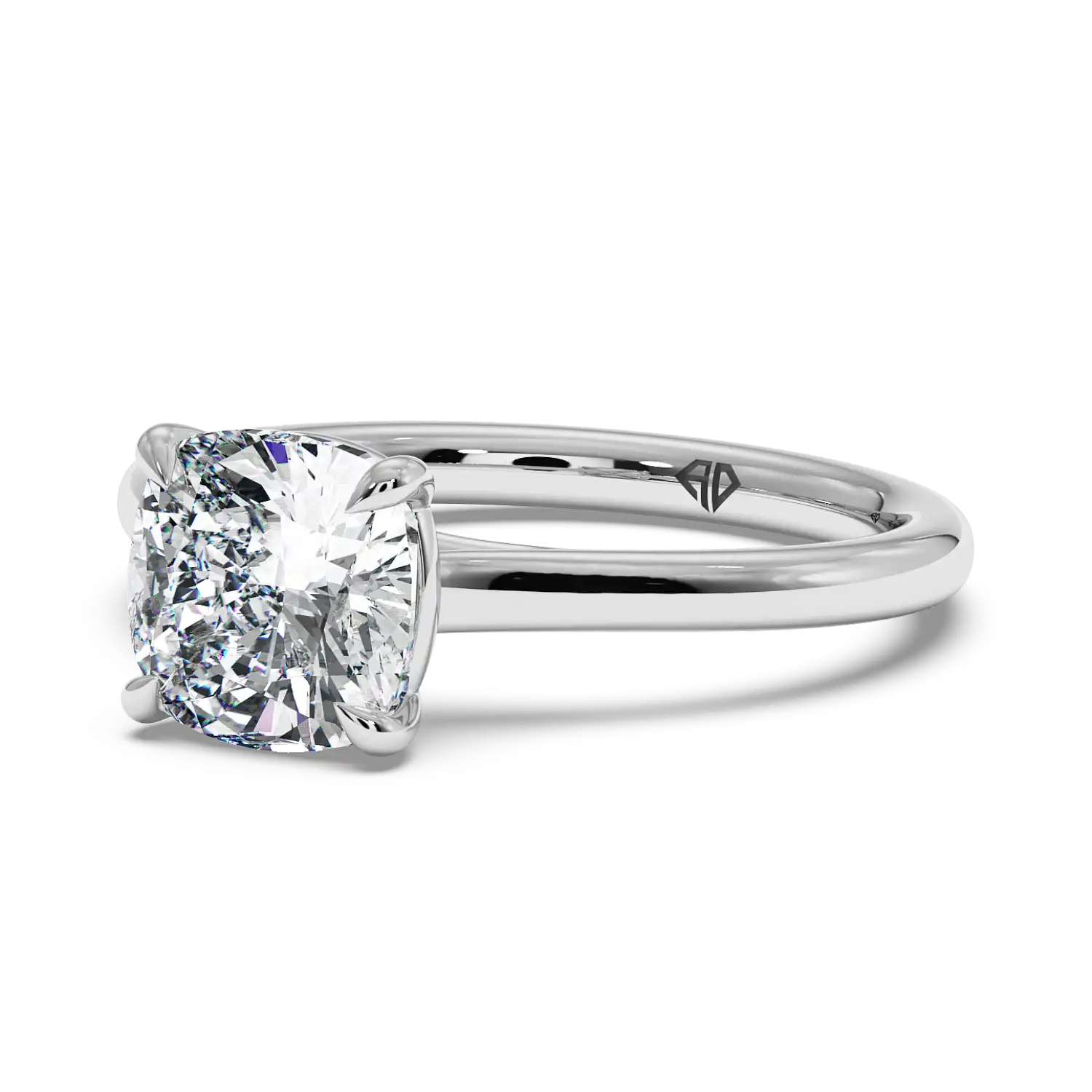 18K White Gold Rowen Solitaire Engagement Ring