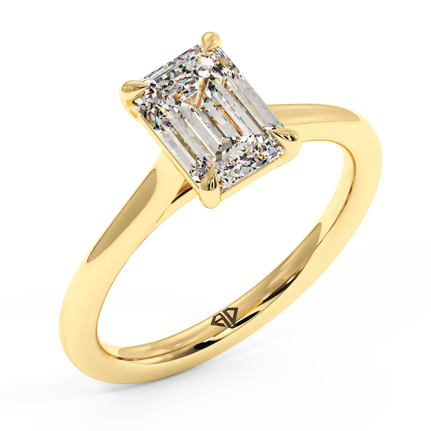 18K Yellow Gold Rowen Solitaire Engagement Ring