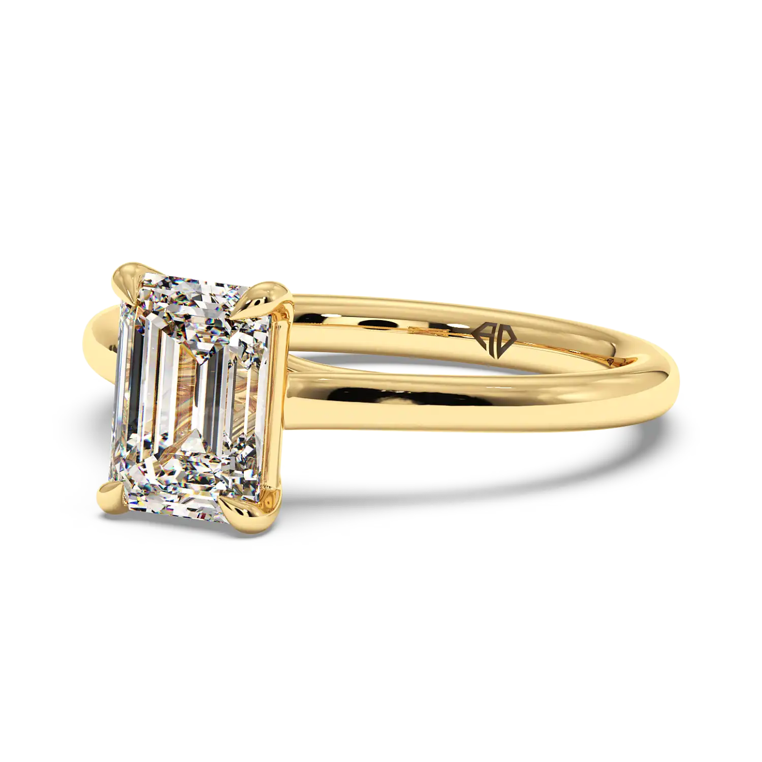 18K Yellow Gold Rowen Solitaire Engagement Ring