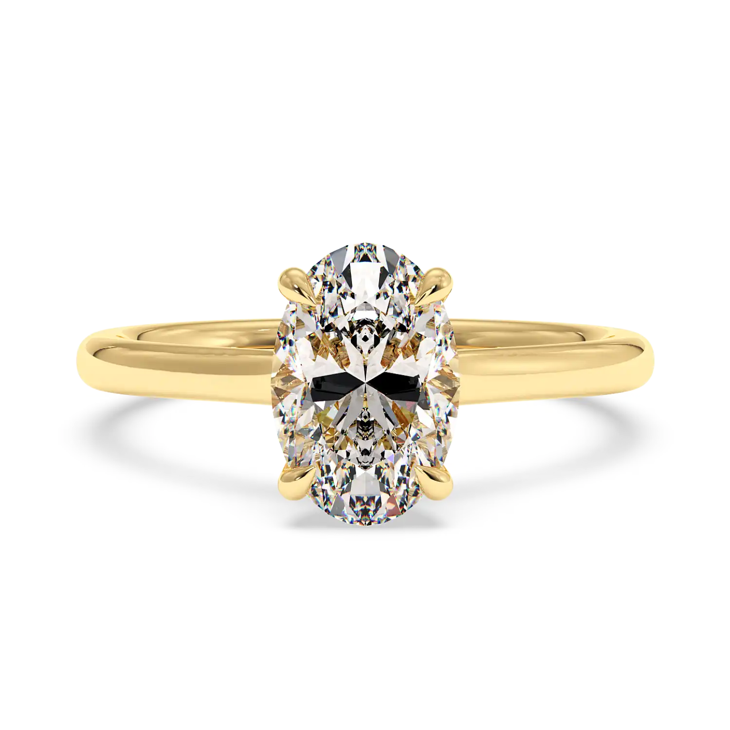 18K Yellow Gold Rowen Solitaire Engagement Ring