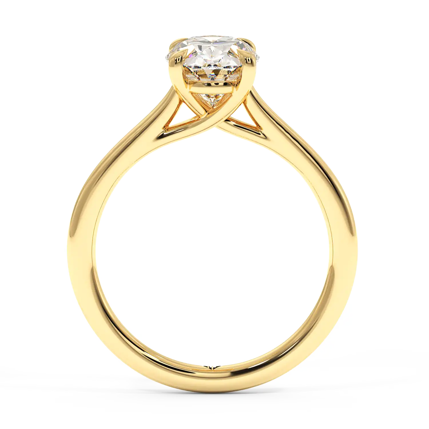 18K Yellow Gold Rowen Solitaire Engagement Ring