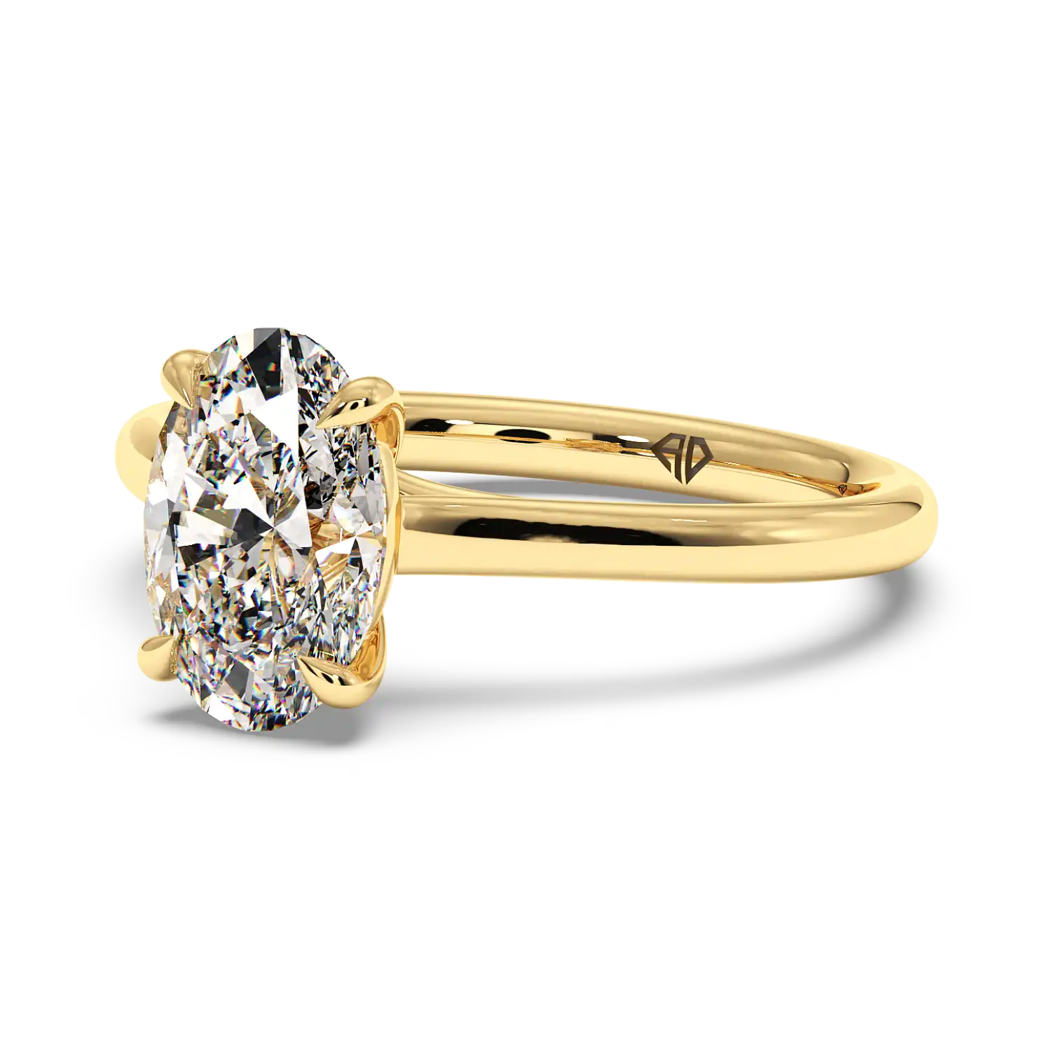 18K Yellow Gold Rowen Solitaire Engagement Ring