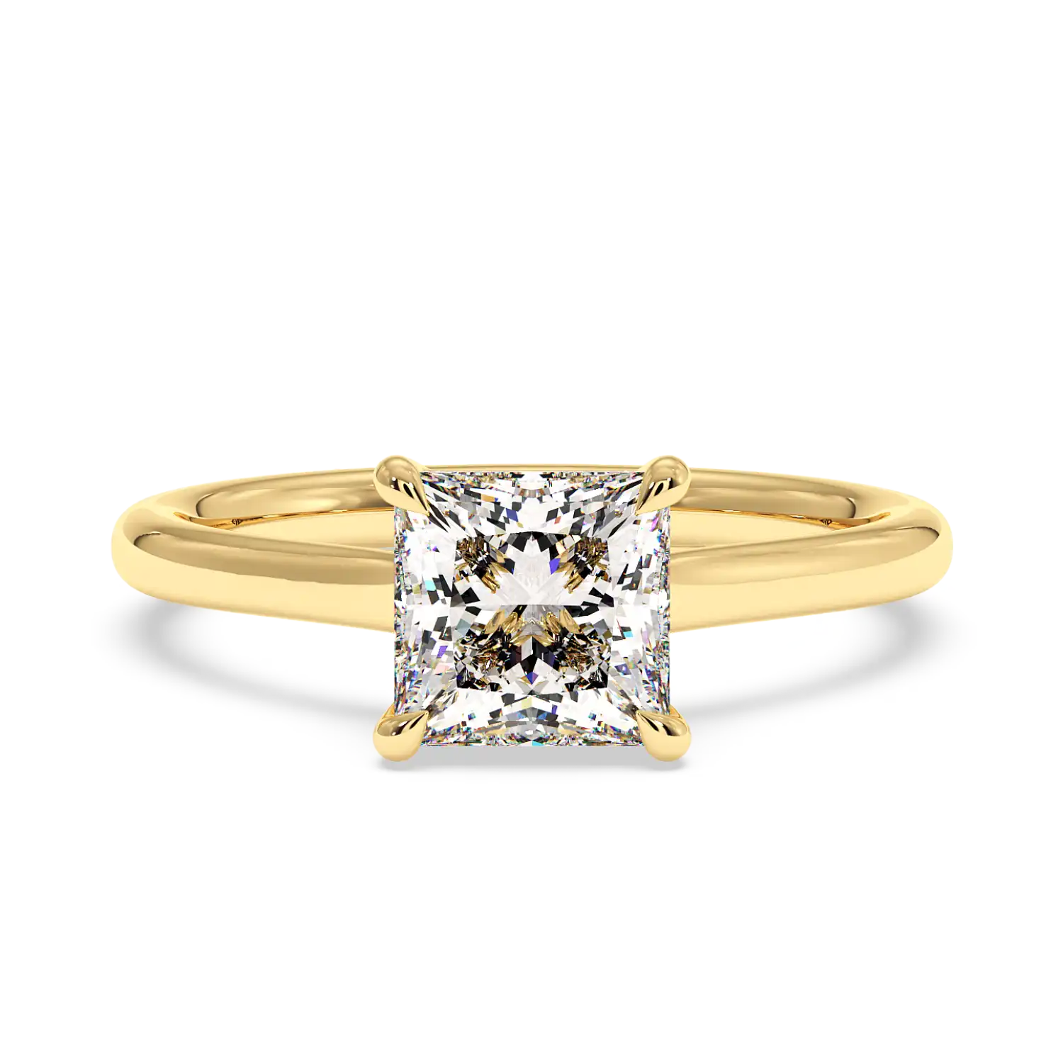 18K Yellow Gold Rowen Solitaire Engagement Ring