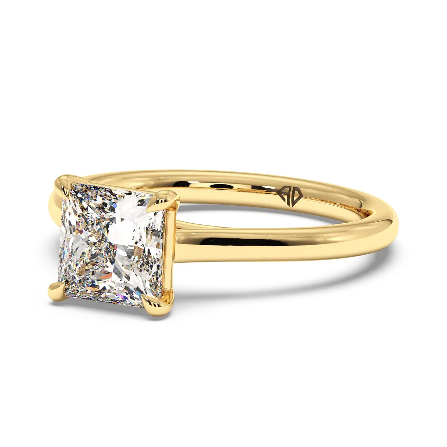 18K Yellow Gold Rowen Solitaire Engagement Ring