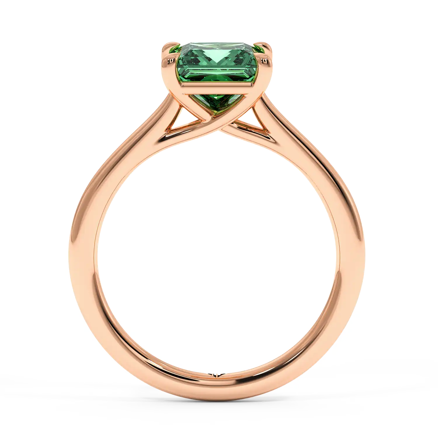 18K Rose Gold Rowen Solitaire Engagement Ring