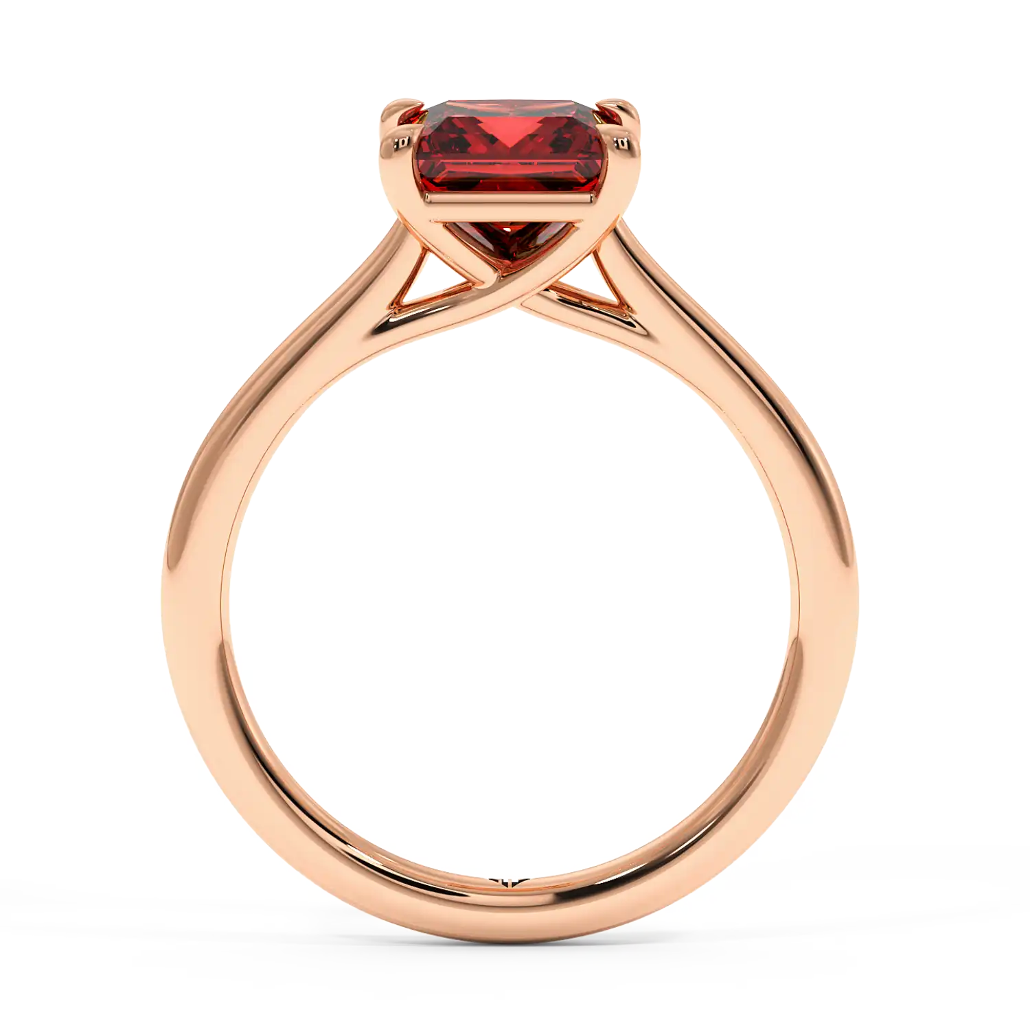 18K Rose Gold Rowen Solitaire Engagement Ring