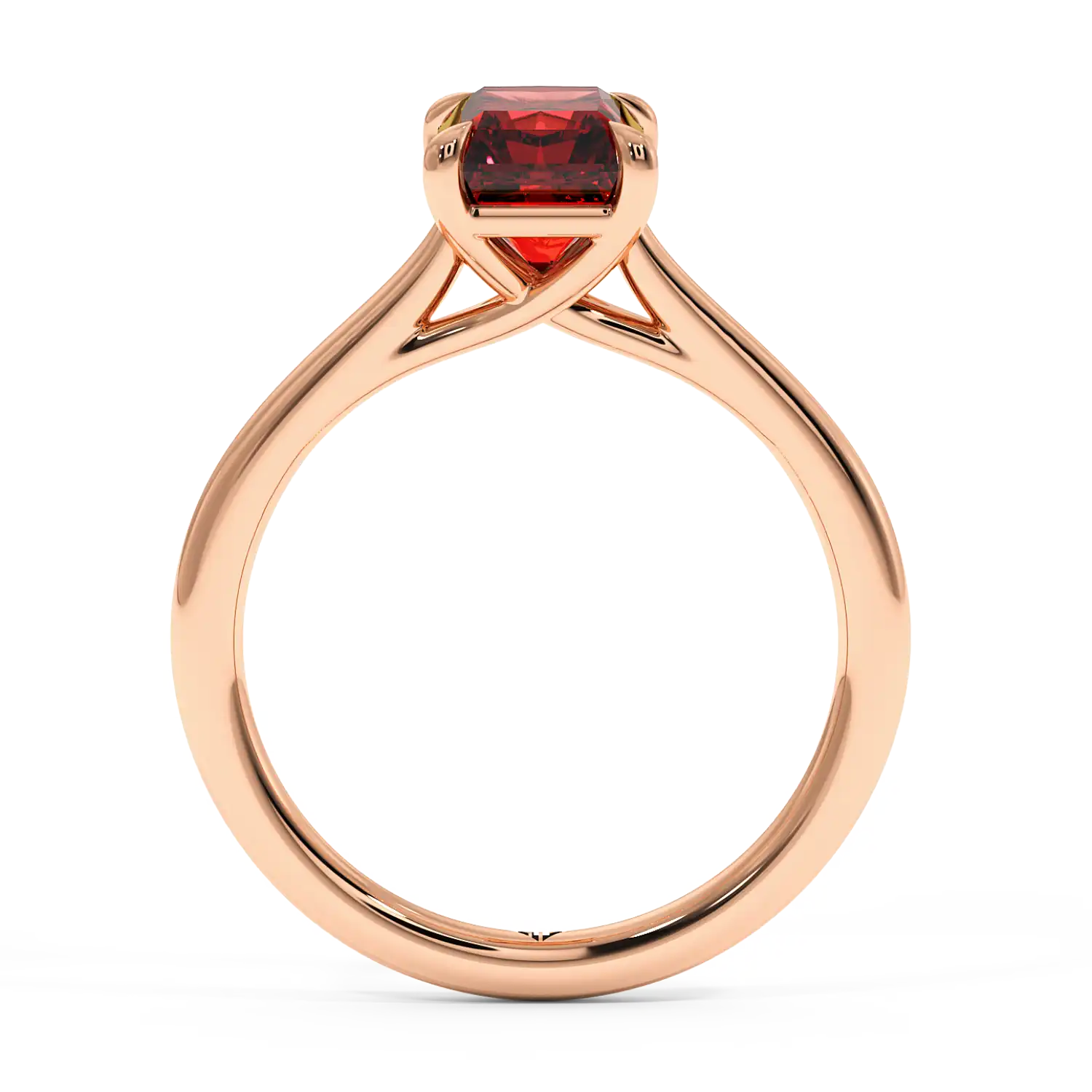 18K Rose Gold Rowen Solitaire Engagement Ring