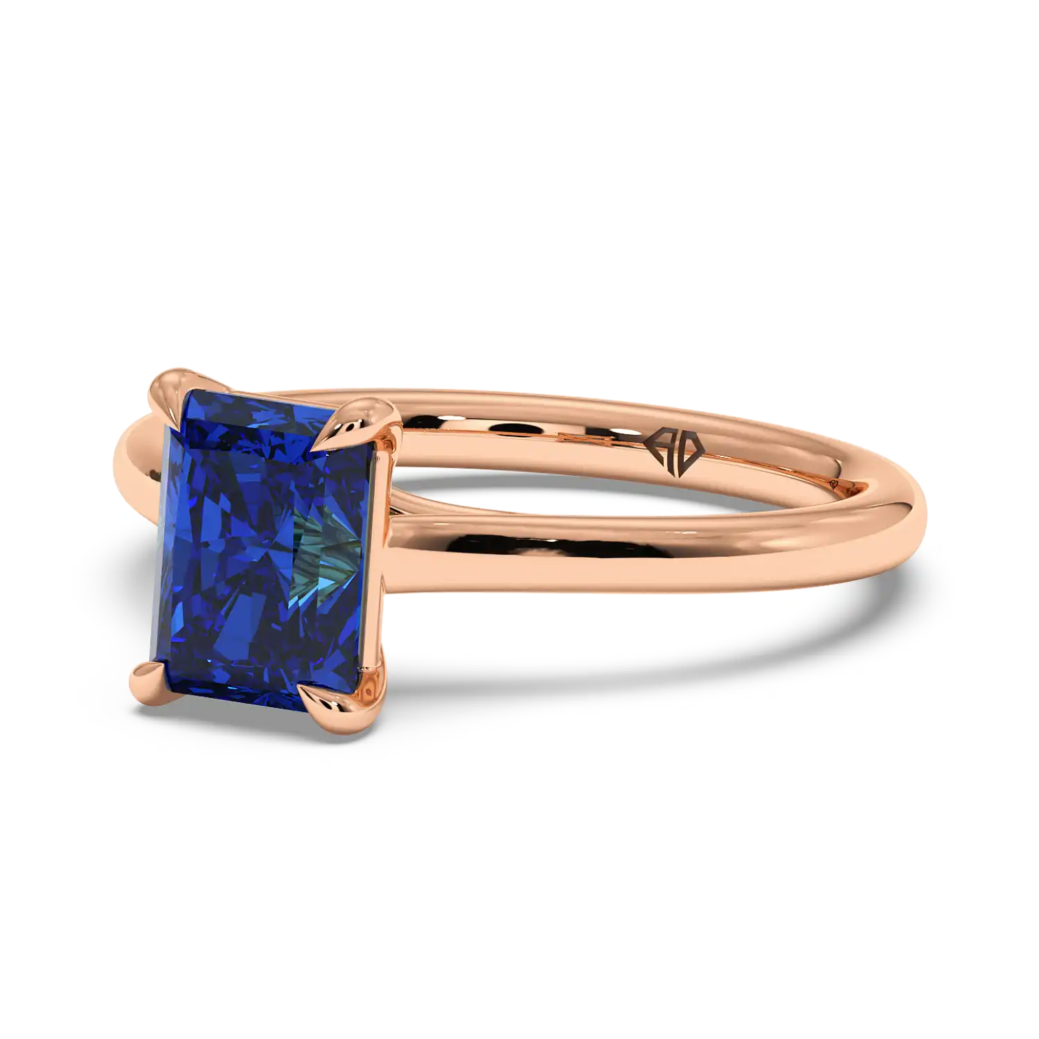 18K Rose Gold Rowen Solitaire Engagement Ring