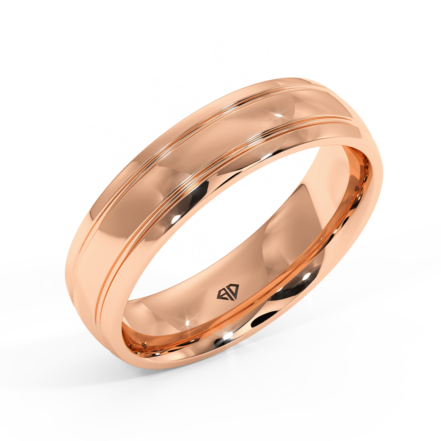 9K Rose Gold LT5RB11 Wedding Band