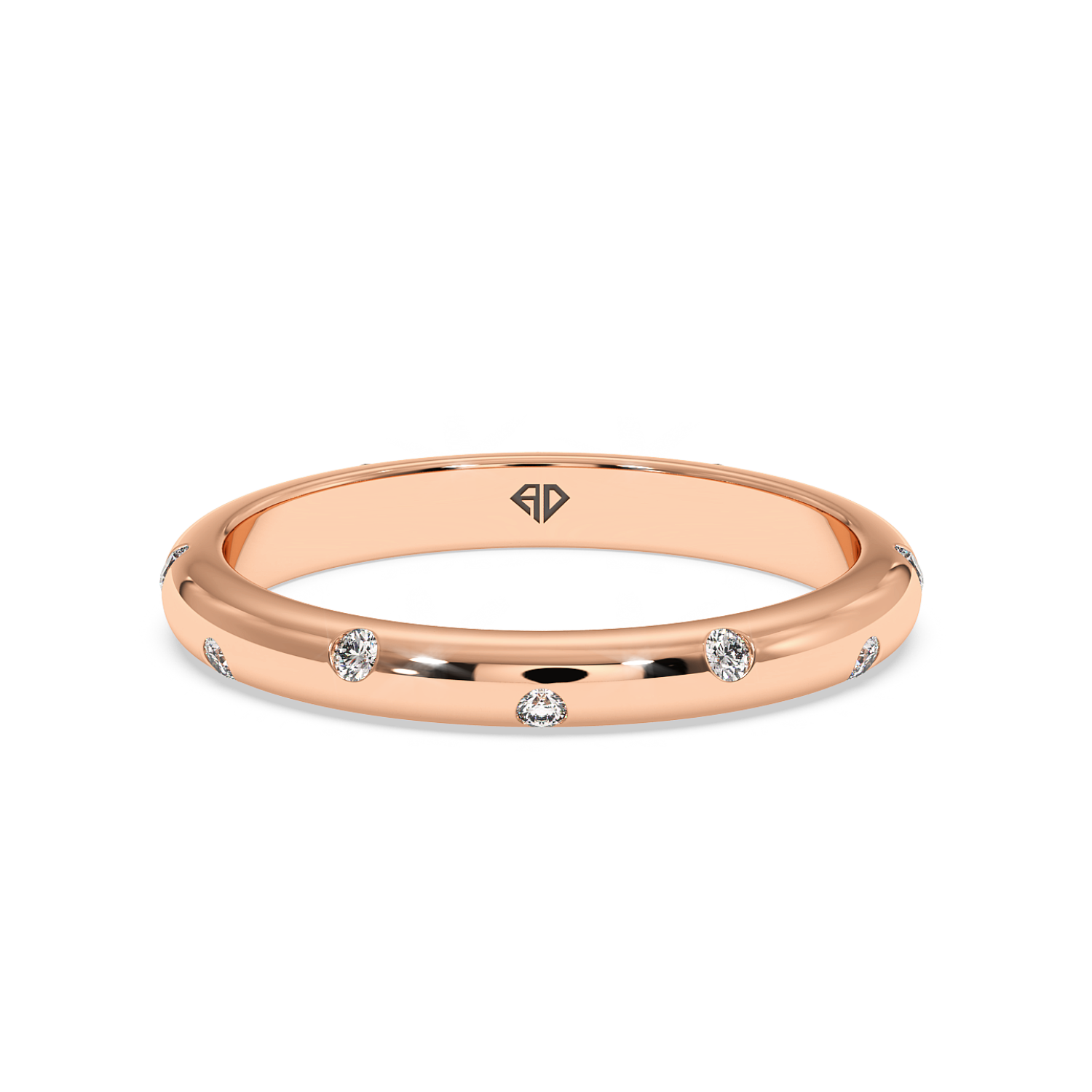 18K Rose Gold LT5RB13 Diamond Wedding Band