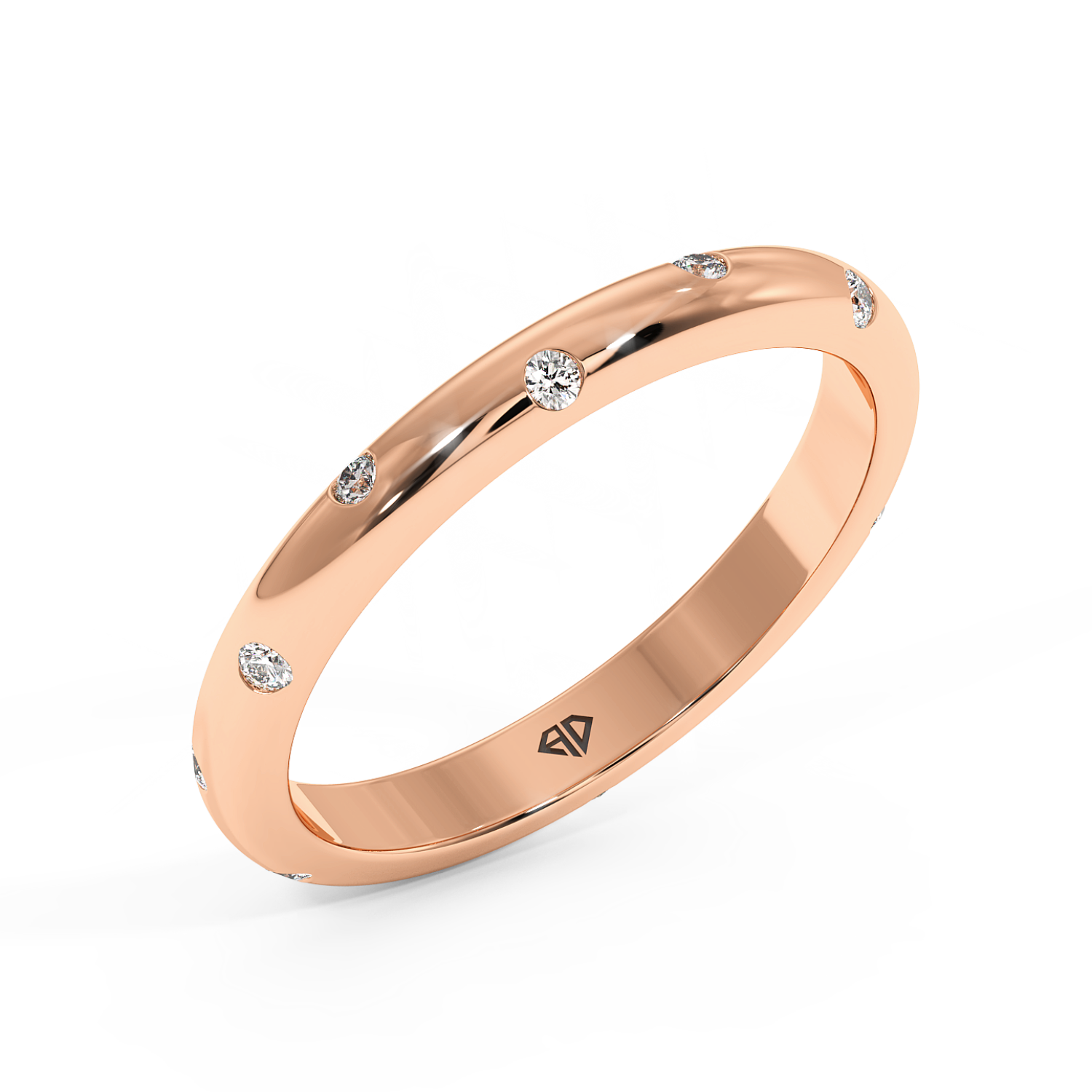 18K Rose Gold LT5RB13 Diamond Wedding Band