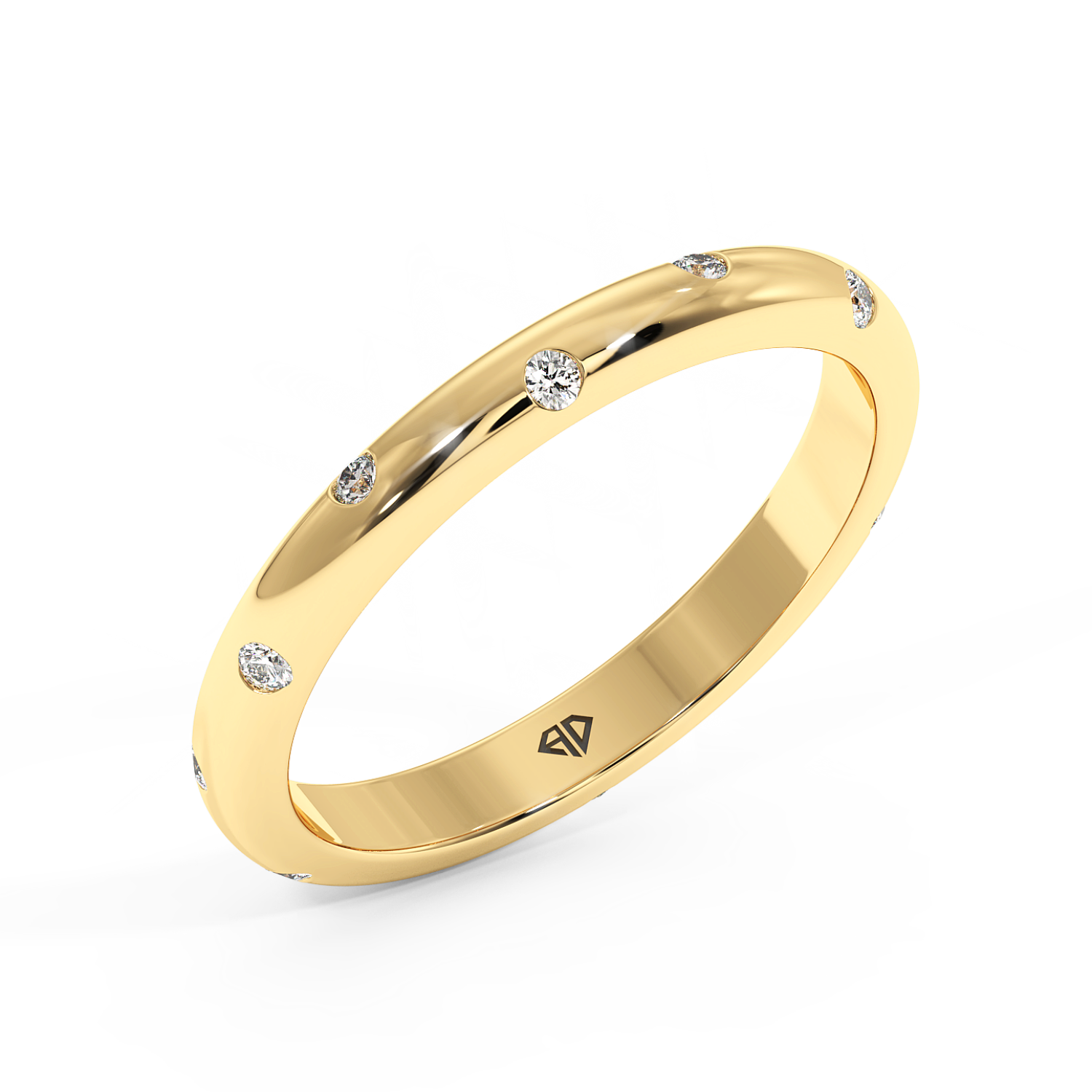 18K Yellow Gold LT5RB13 Diamond Wedding Band