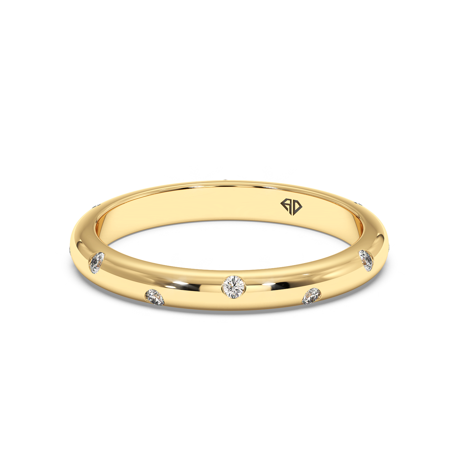 9K Yellow Gold LT5RB13 Diamond Wedding Band