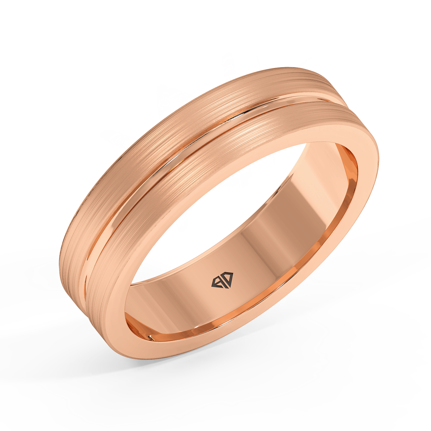 9K Rose Gold LT5RB15 Wedding Band