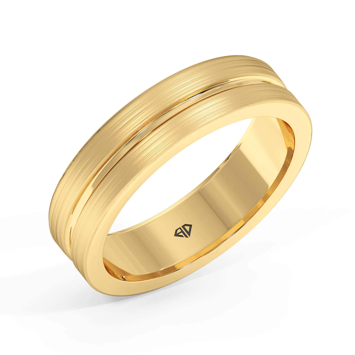 18K Yellow Gold LT5RB15 Wedding Band