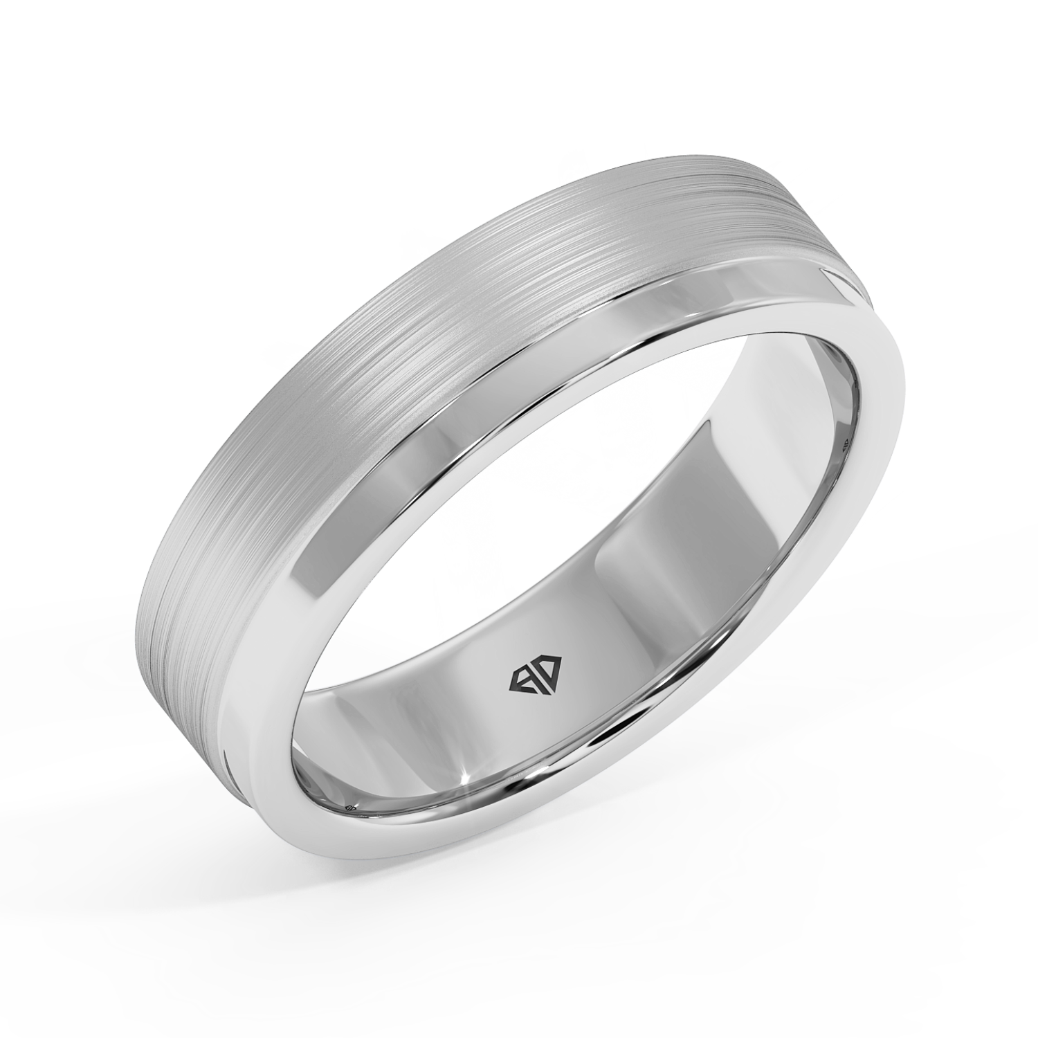 18K White Gold LT5RB16 Wedding Band