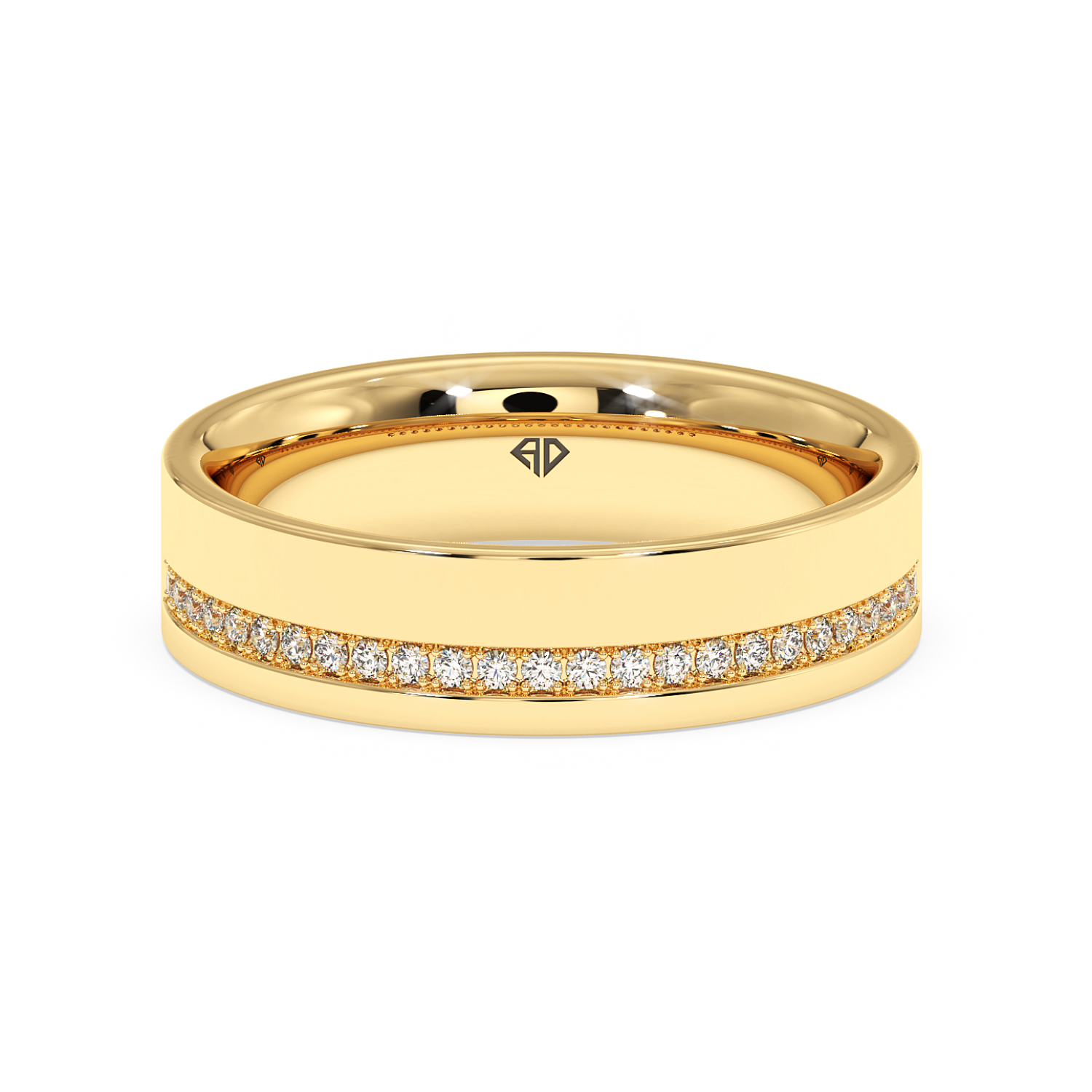 9K Yellow Gold LT5RB20 Diamond Wedding Band