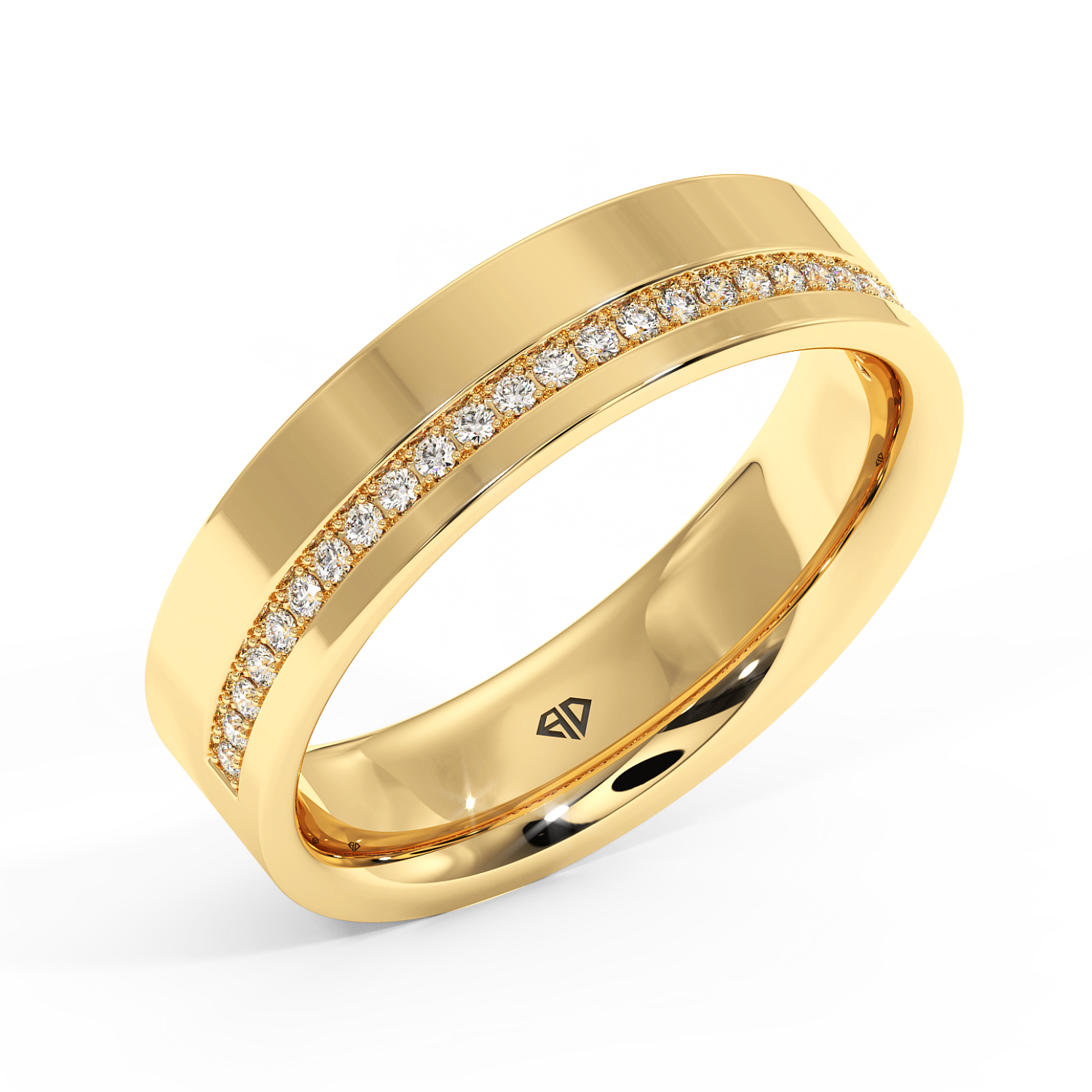 18K Yellow Gold LT5RB20 Diamond Wedding Band