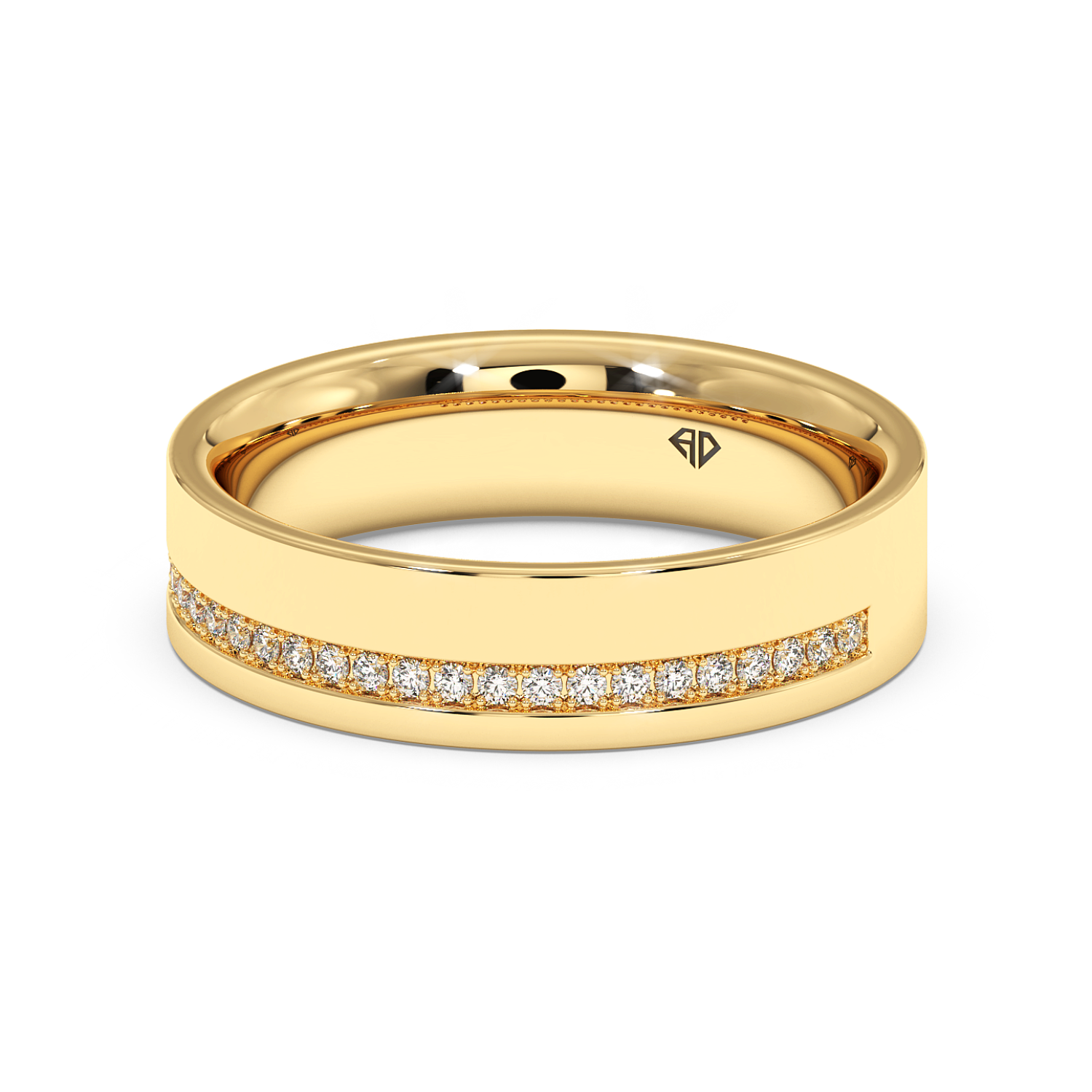 9K Yellow Gold LT5RB20 Diamond Wedding Band