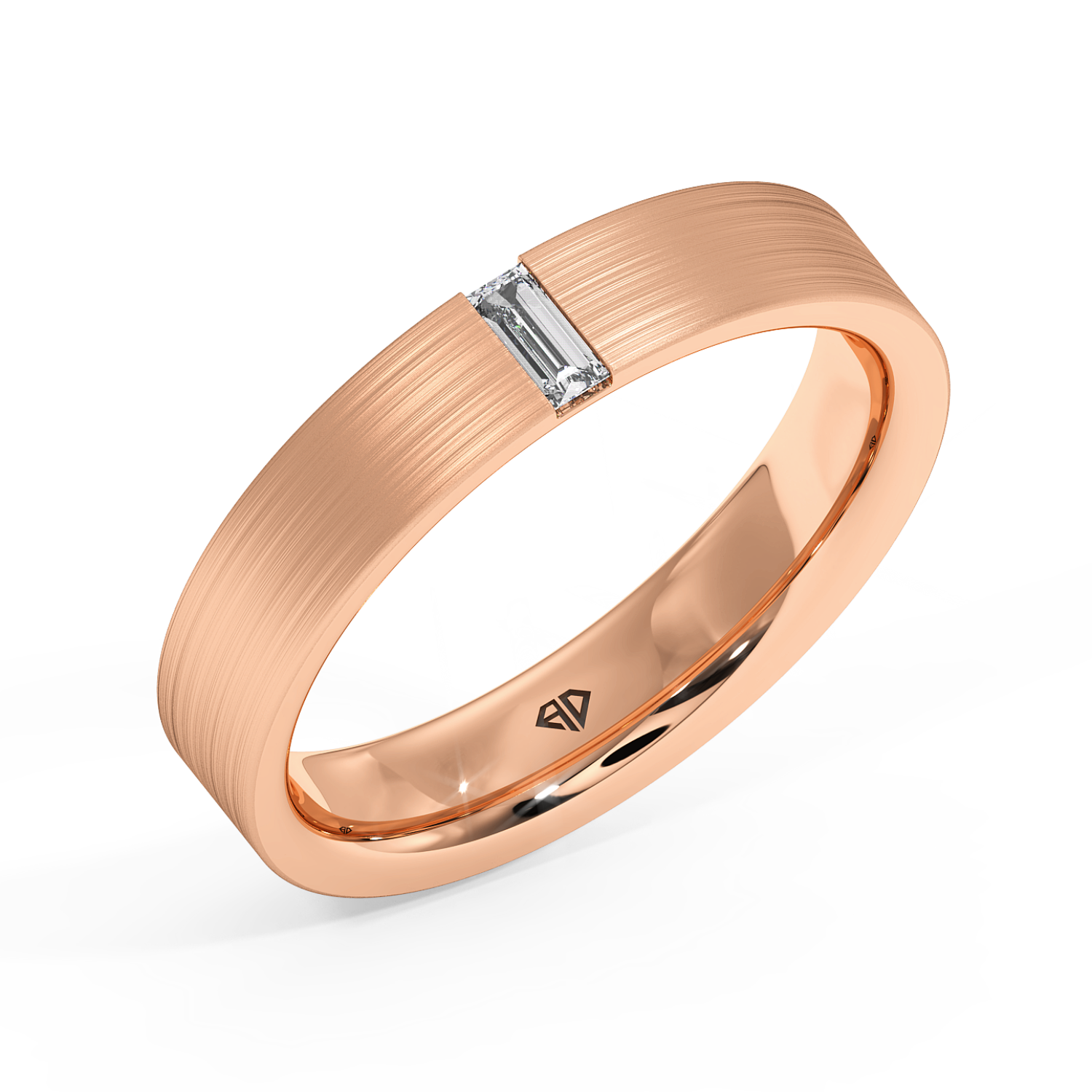 9K Rose Gold LT5RB21 Diamond Wedding Band