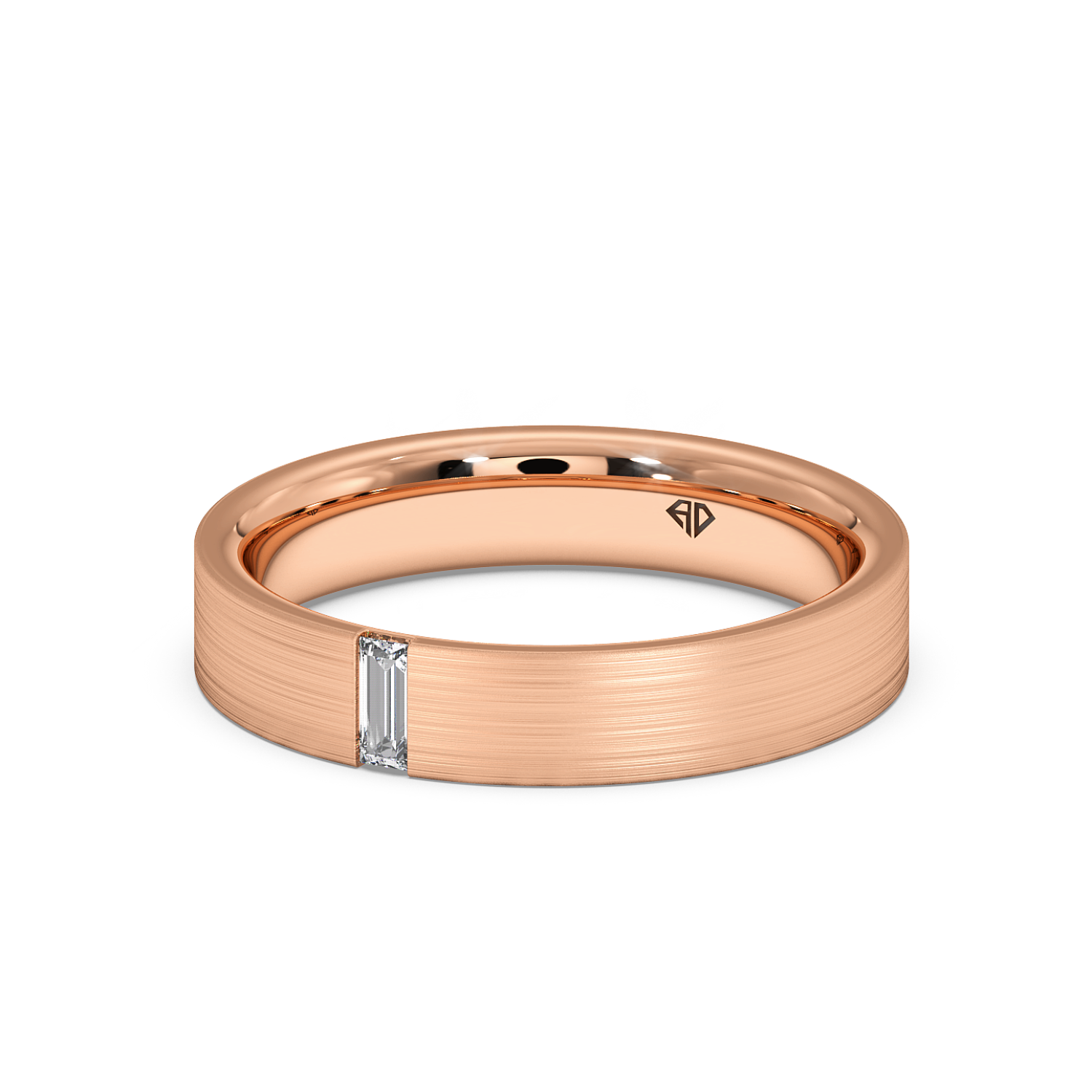 9K Rose Gold LT5RB21 Diamond Wedding Band