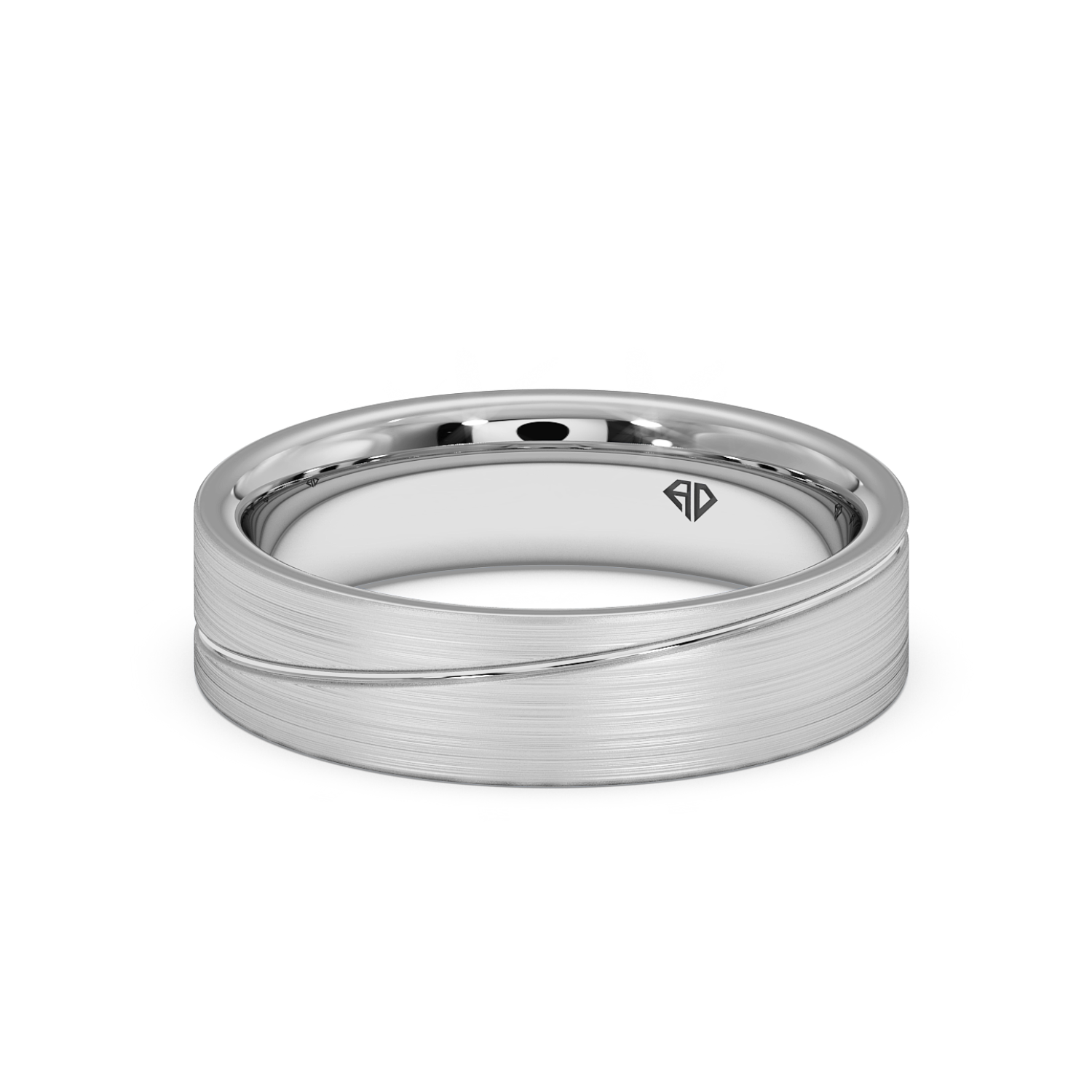 18K White Gold LT5RB23 Wedding Band