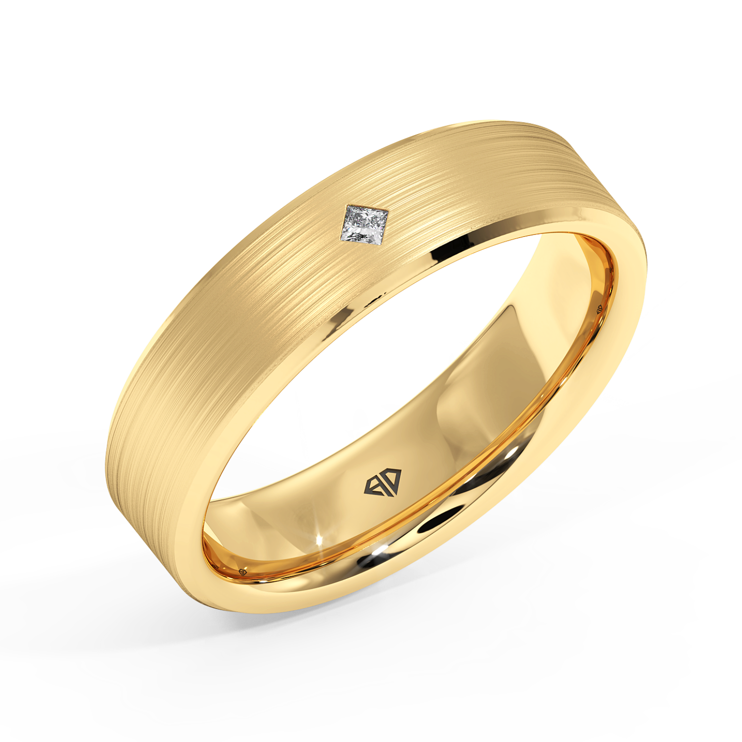 18K Yellow Gold LT5RB25 Diamond Wedding Band